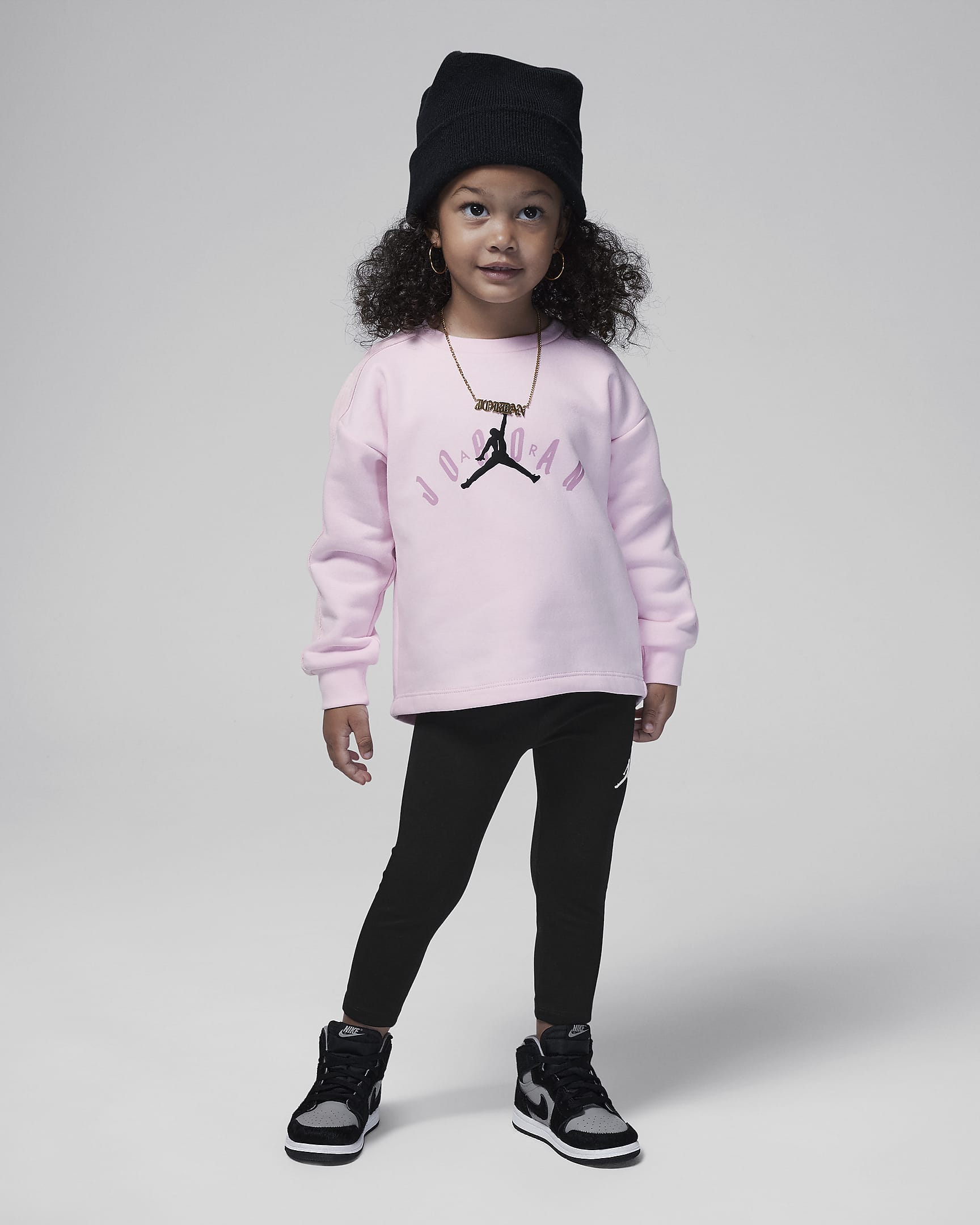 Jordan Soft Touch Mixed Crew Set Toddler 2-Piece Leggings Set. Nike JP