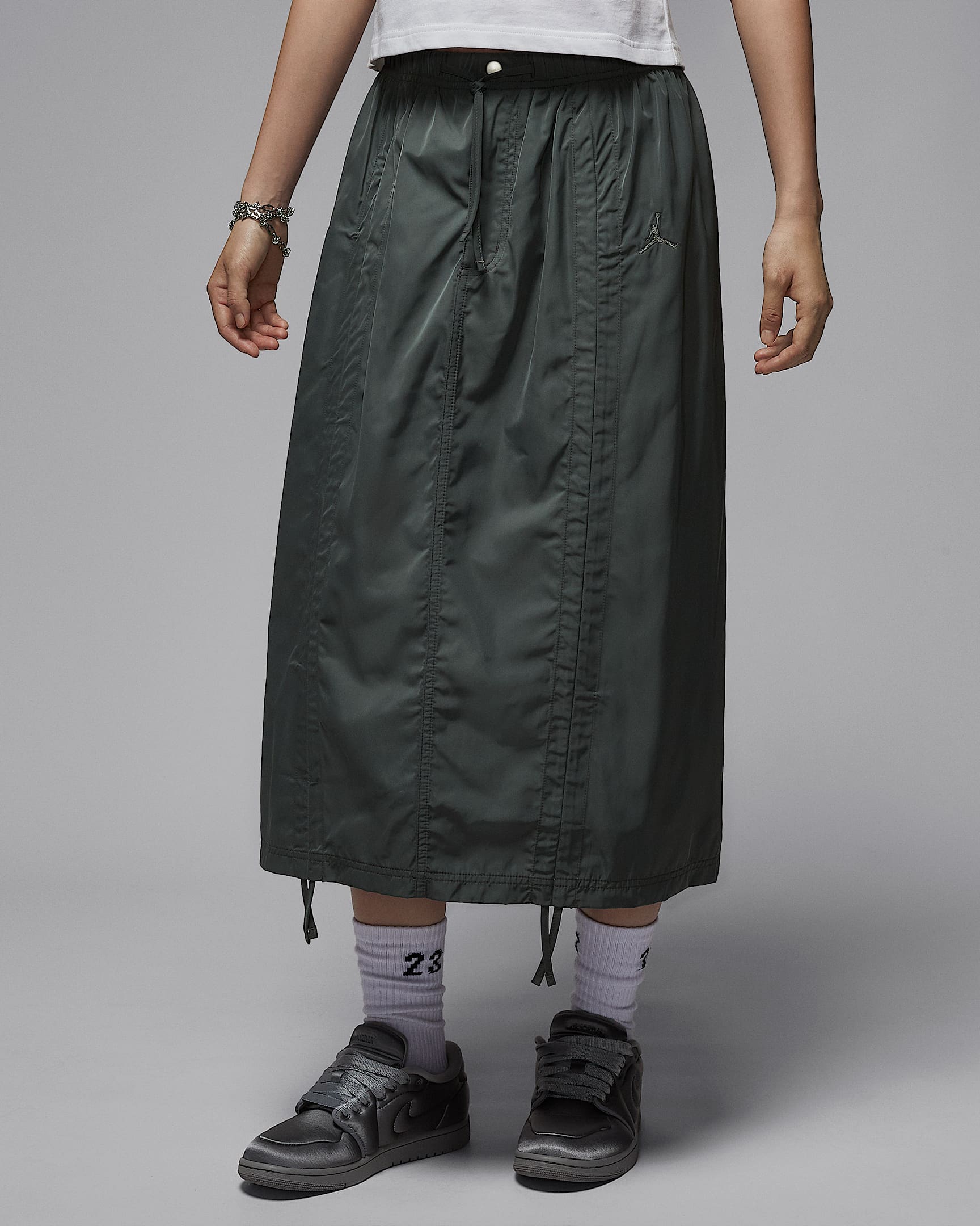 Jordan Flight Women's Parachute Skirt - Iron Grey/Iron Grey