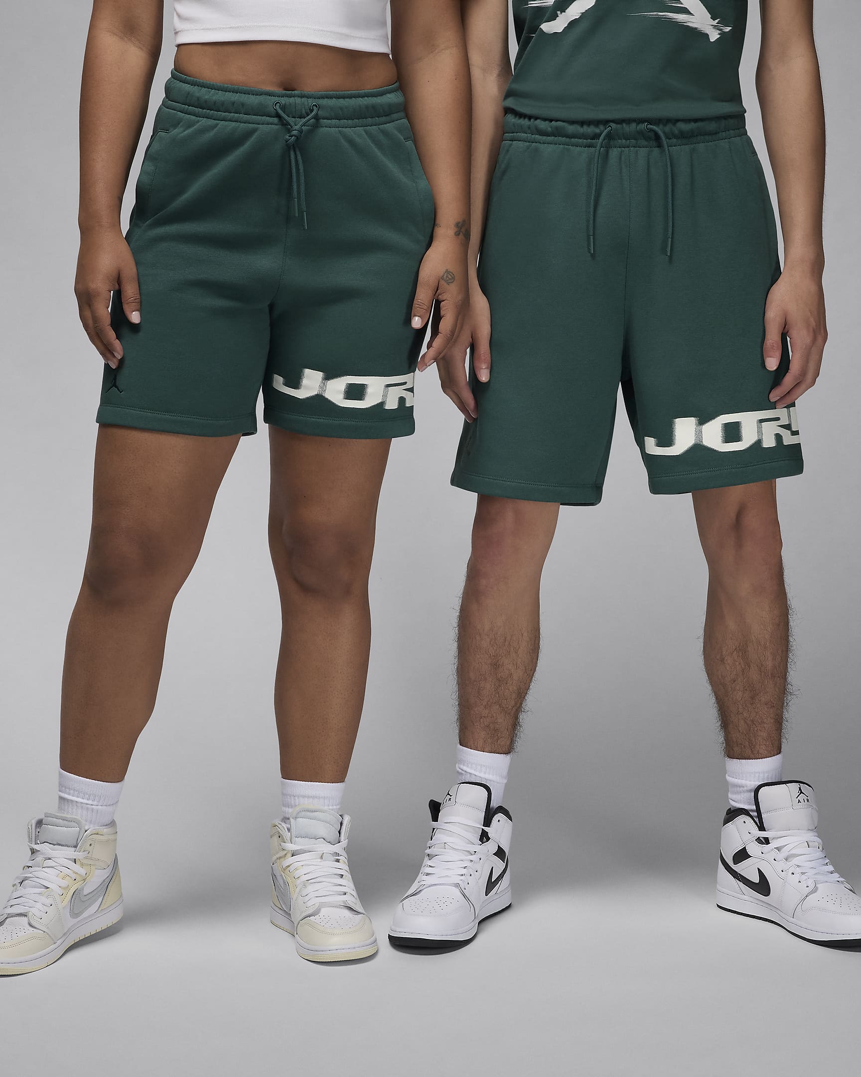 Shorts in fleece Jordan MVP – Uomo - Oxidized Green/Sail