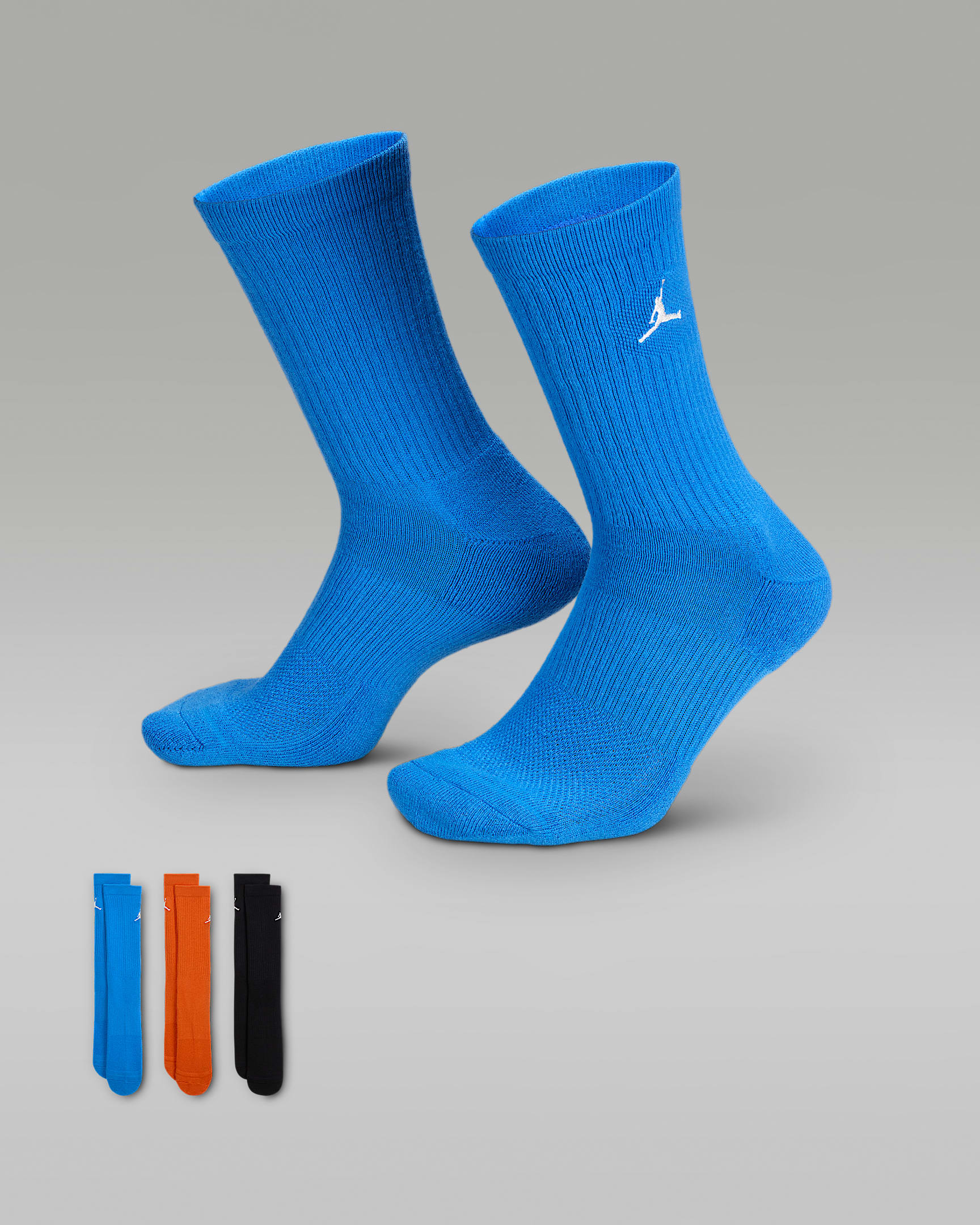 Jordan Everyday Crew Socks (3 pairs) - Multi-Color