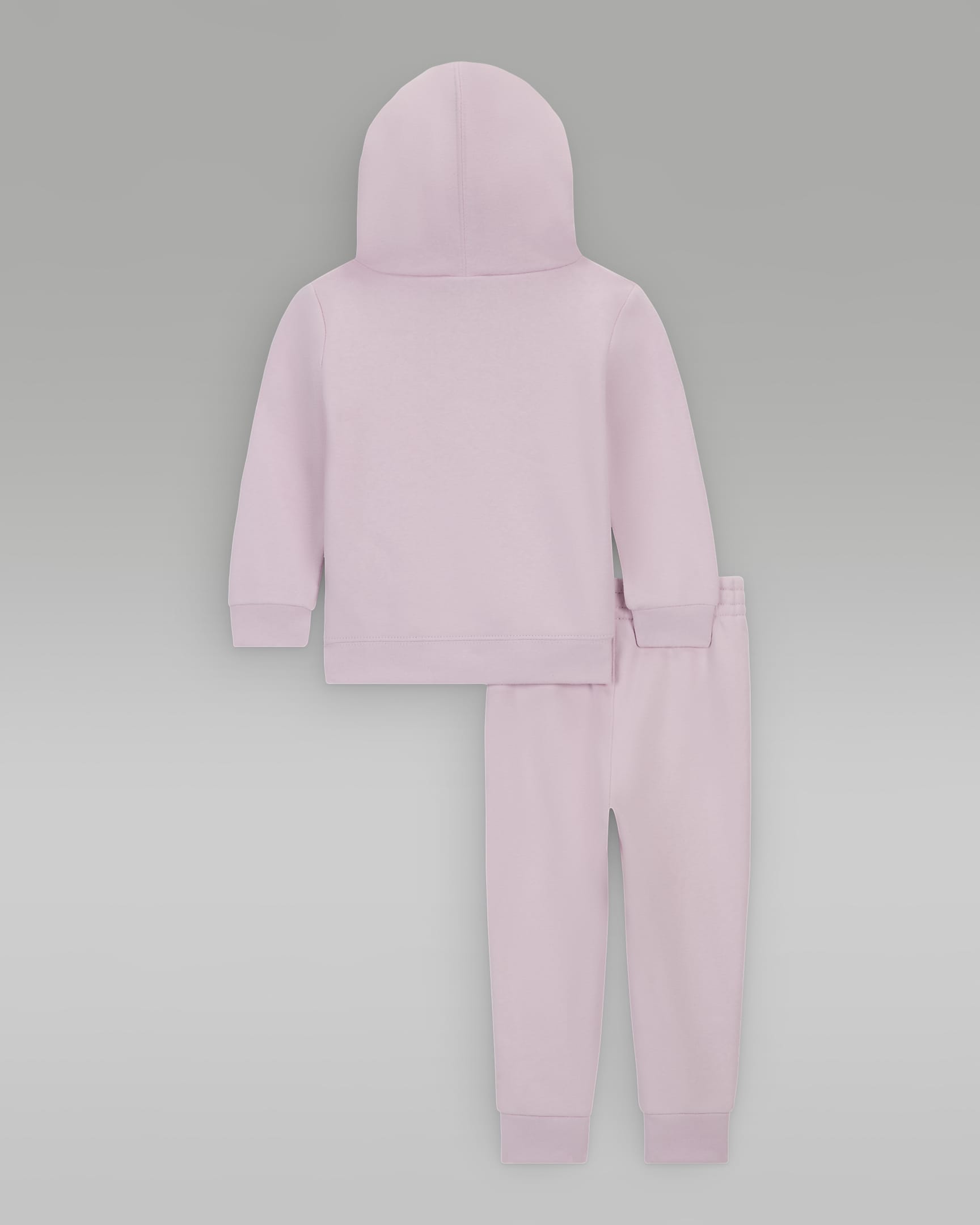 Ensemble deux pièces avec sweat à capuche Jordan MJ Brooklyn Fleece pour bébé (12-24 mois) - Pink Foam