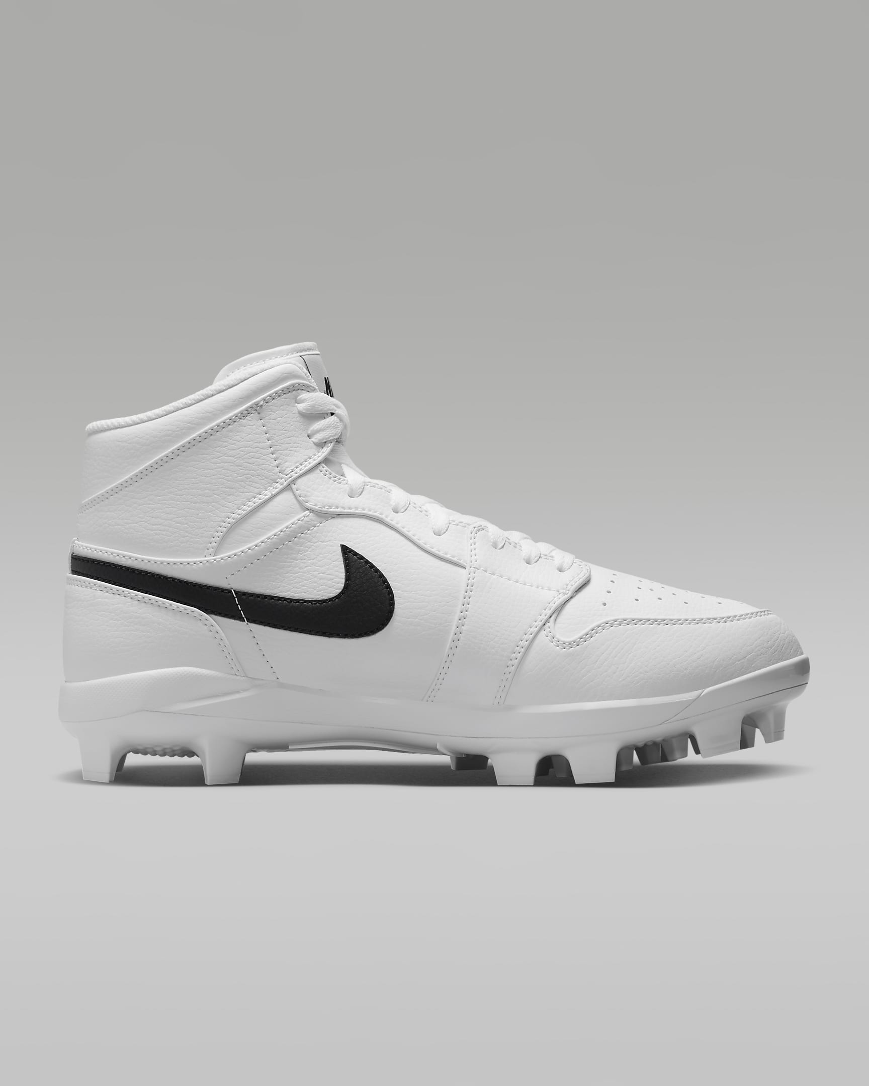 Jordan 1 Retro MCS Men's Baseball Cleats - White/Black