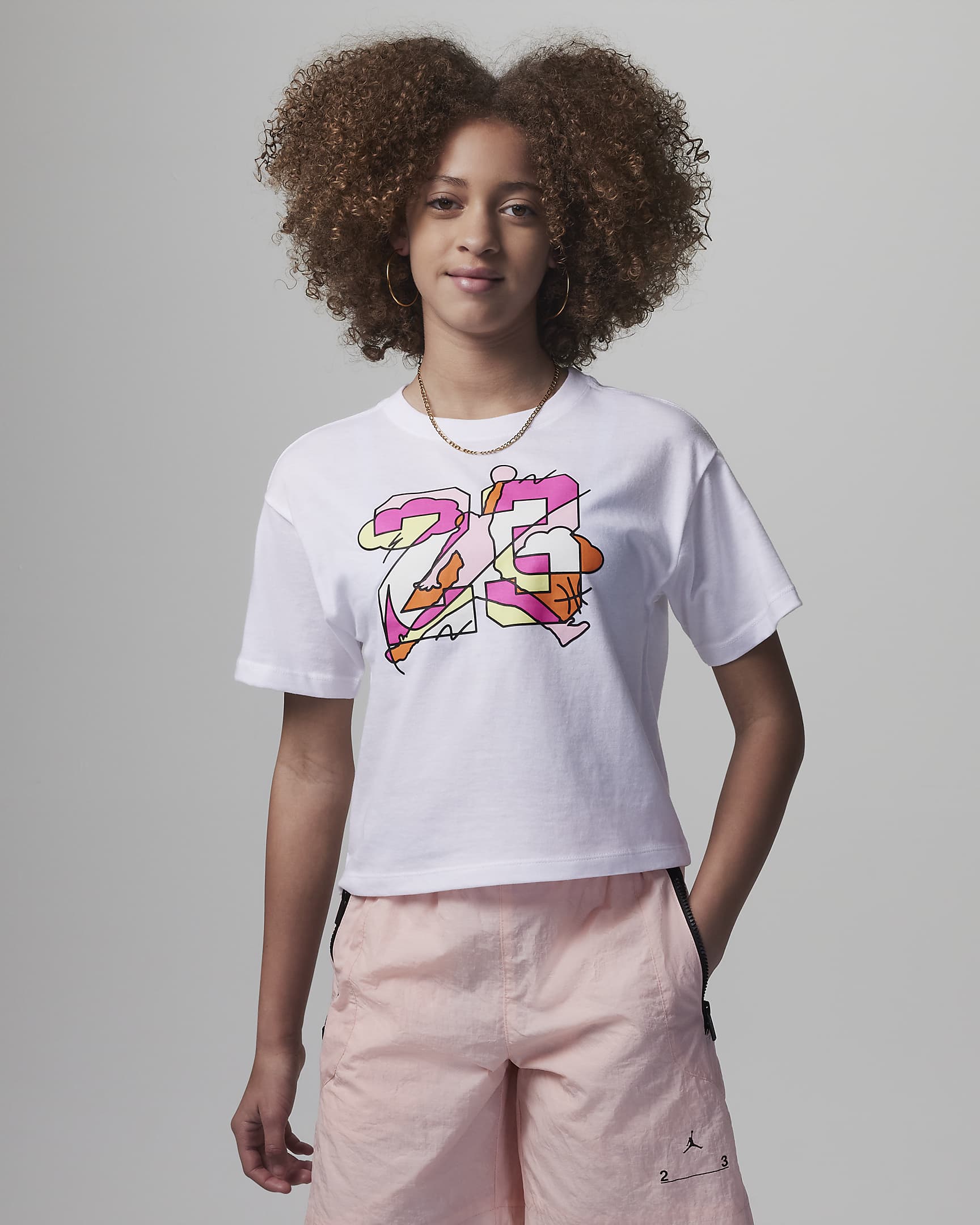 Jordan Jumpman Street Style Tee Big Kids T-Shirt - White