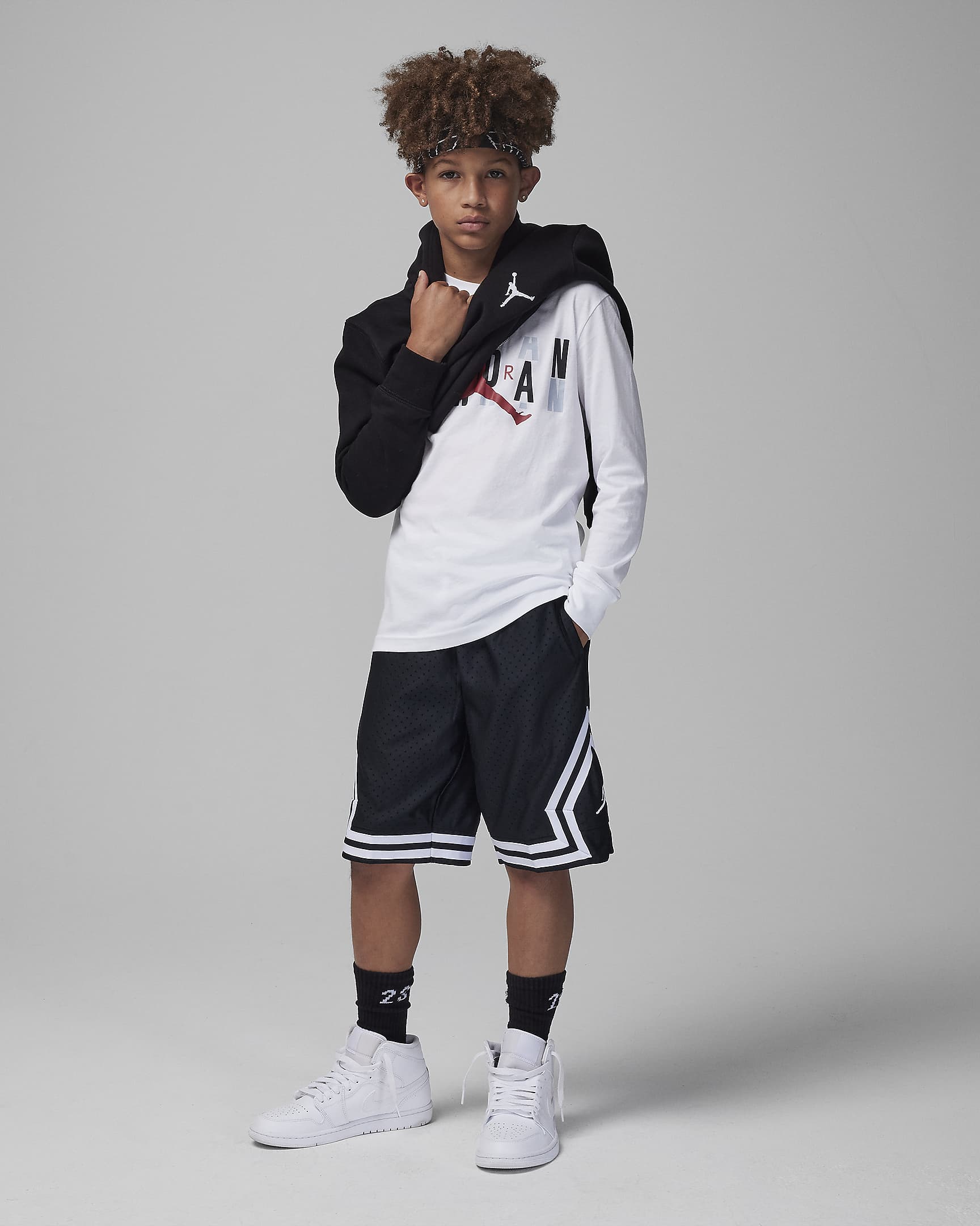 Playera para niños talla grande Jordan Scramble Long Sleeve Tee. Nike.com