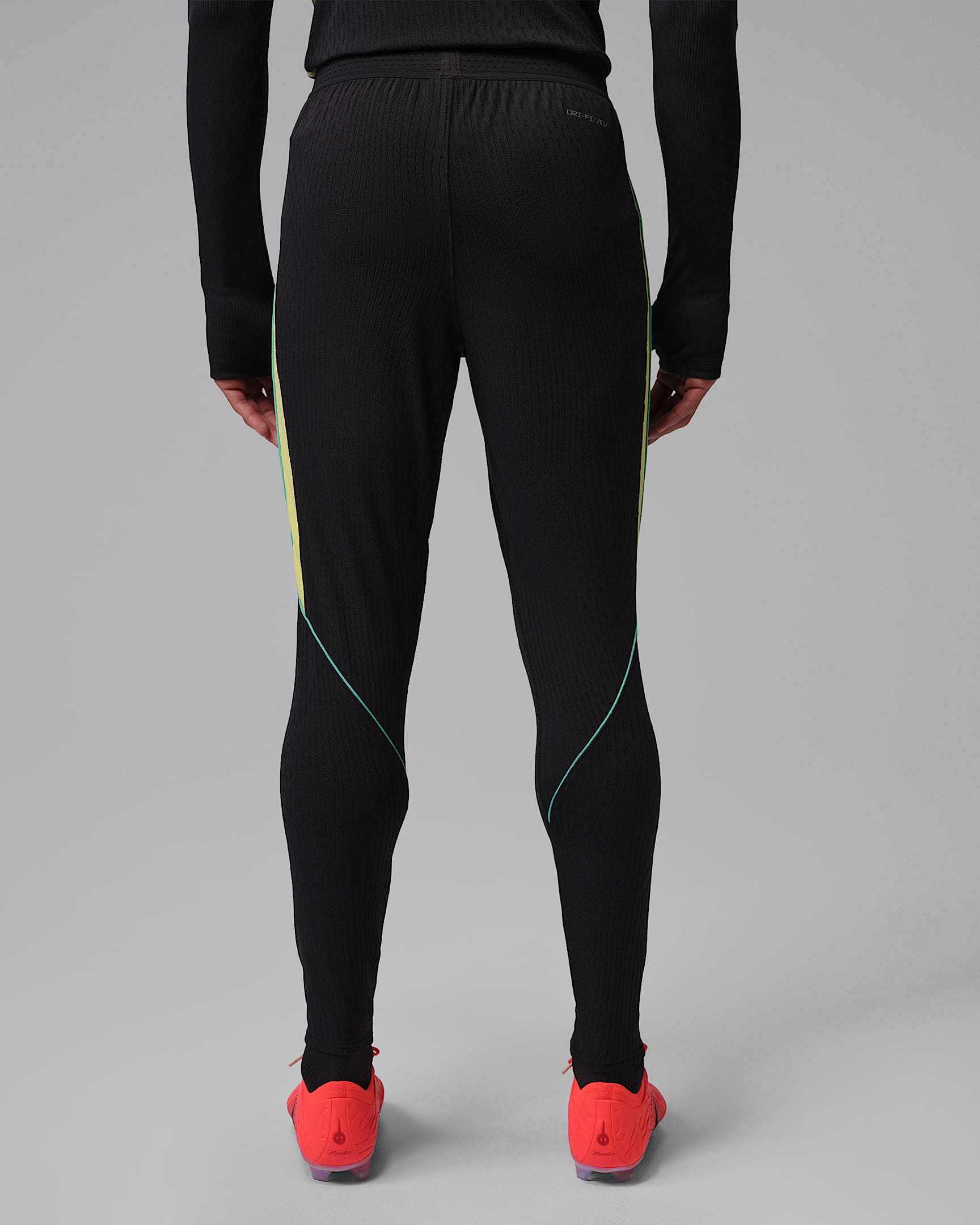 Brazil Strike Elite Men's Jordan Dri-FIT ADV Football Knit Pants - Black/Yellow Pulse/Light Menta/Infrared 23