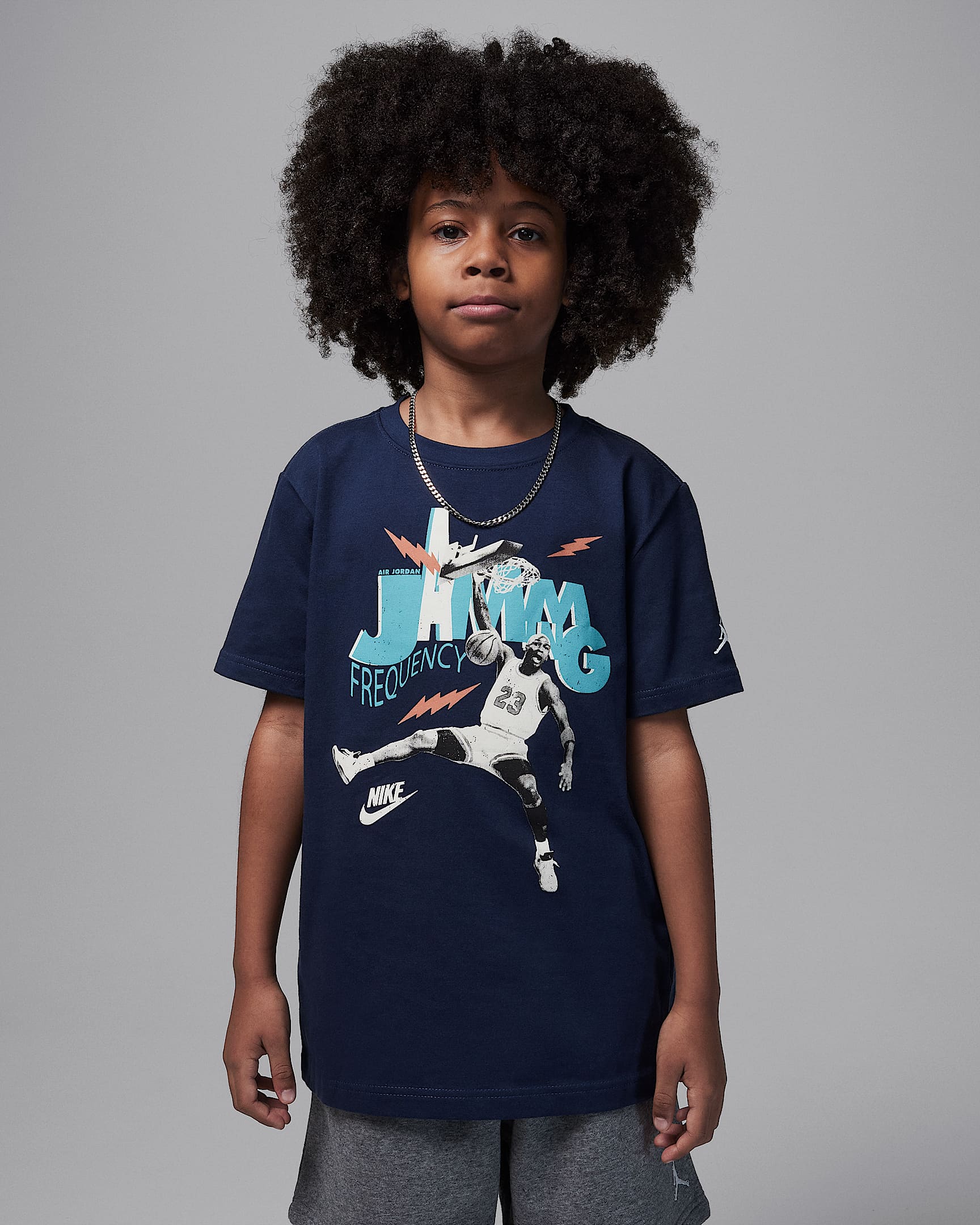 Jordan Camiseta Jamming - Niño/a - Midnight Navy