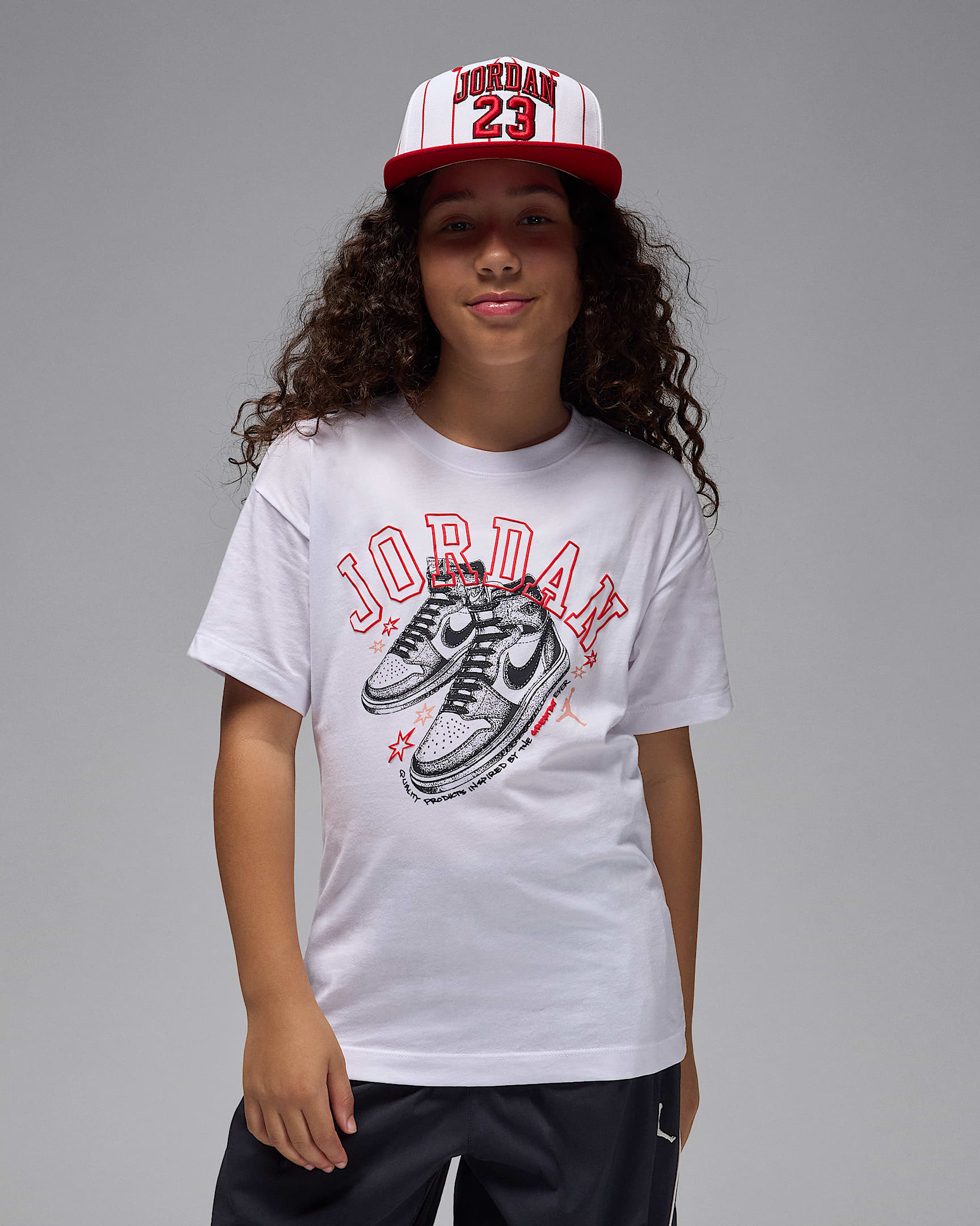 ジョーダン ジュニア エア ジョーダン 1 ルーキー Tシャツ - ホワイト