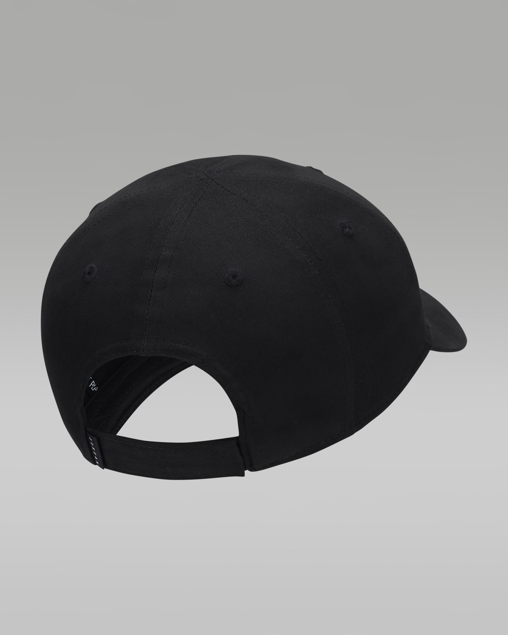 Jordan Curved Brim Strapback Hat - Black