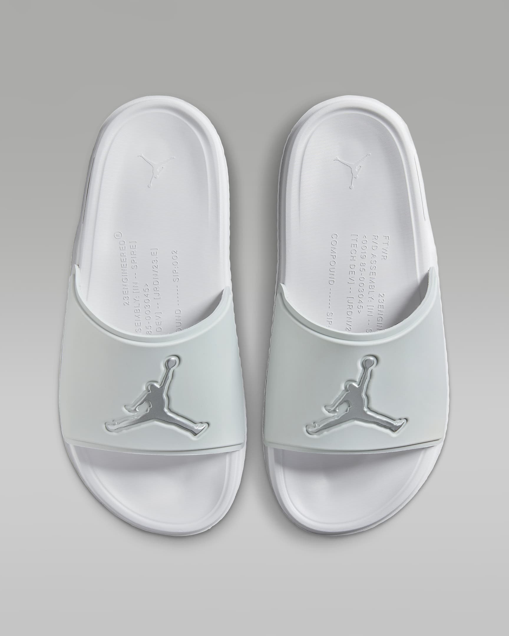 Jordan Jumpman Men's Slides - Neutral Grey/Metallic Silver