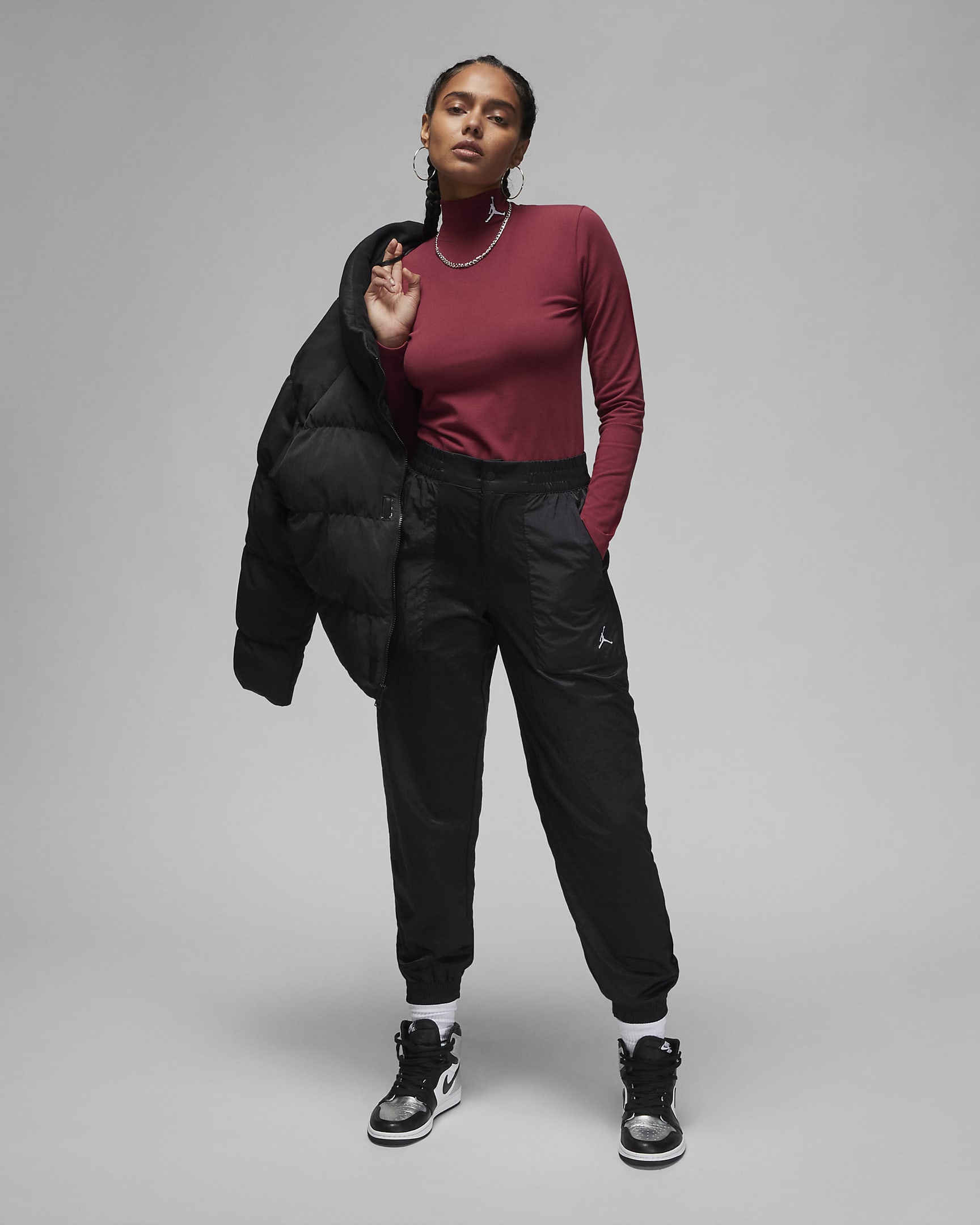 Jordan Flight Women's Mock Neck Long-Sleeve Top. Nike CA