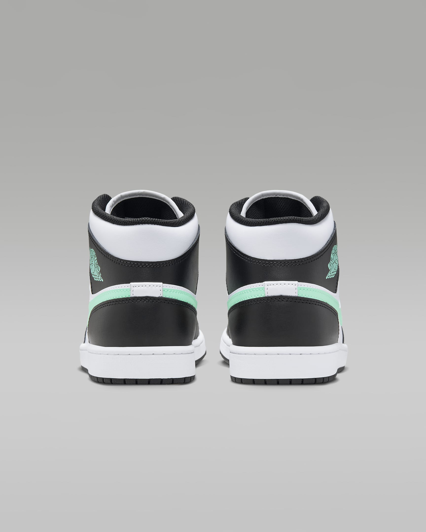 Scarpa Air Jordan 1 Mid - Uomo - Bianco/Nero/Green Glow