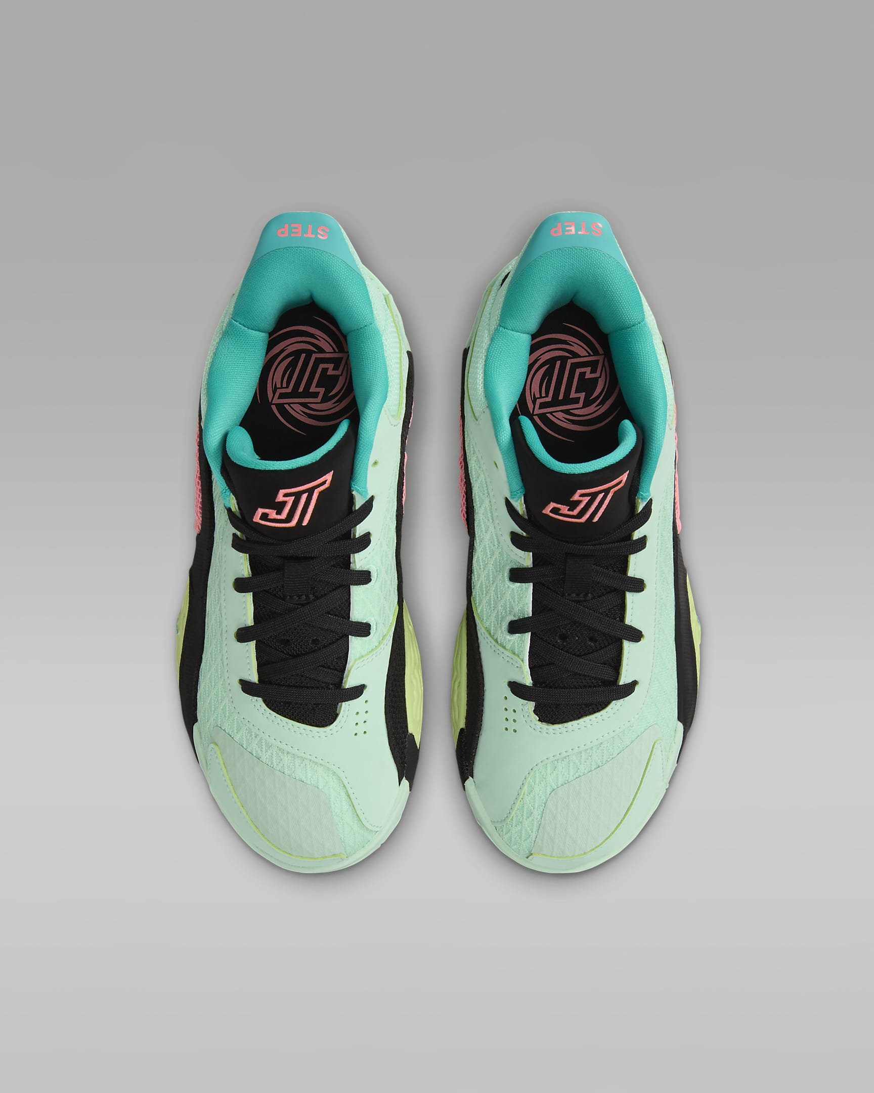 Tatum 2 basketsko til store barn - Mint Foam/Svart/Hyper Jade/Lava Glow