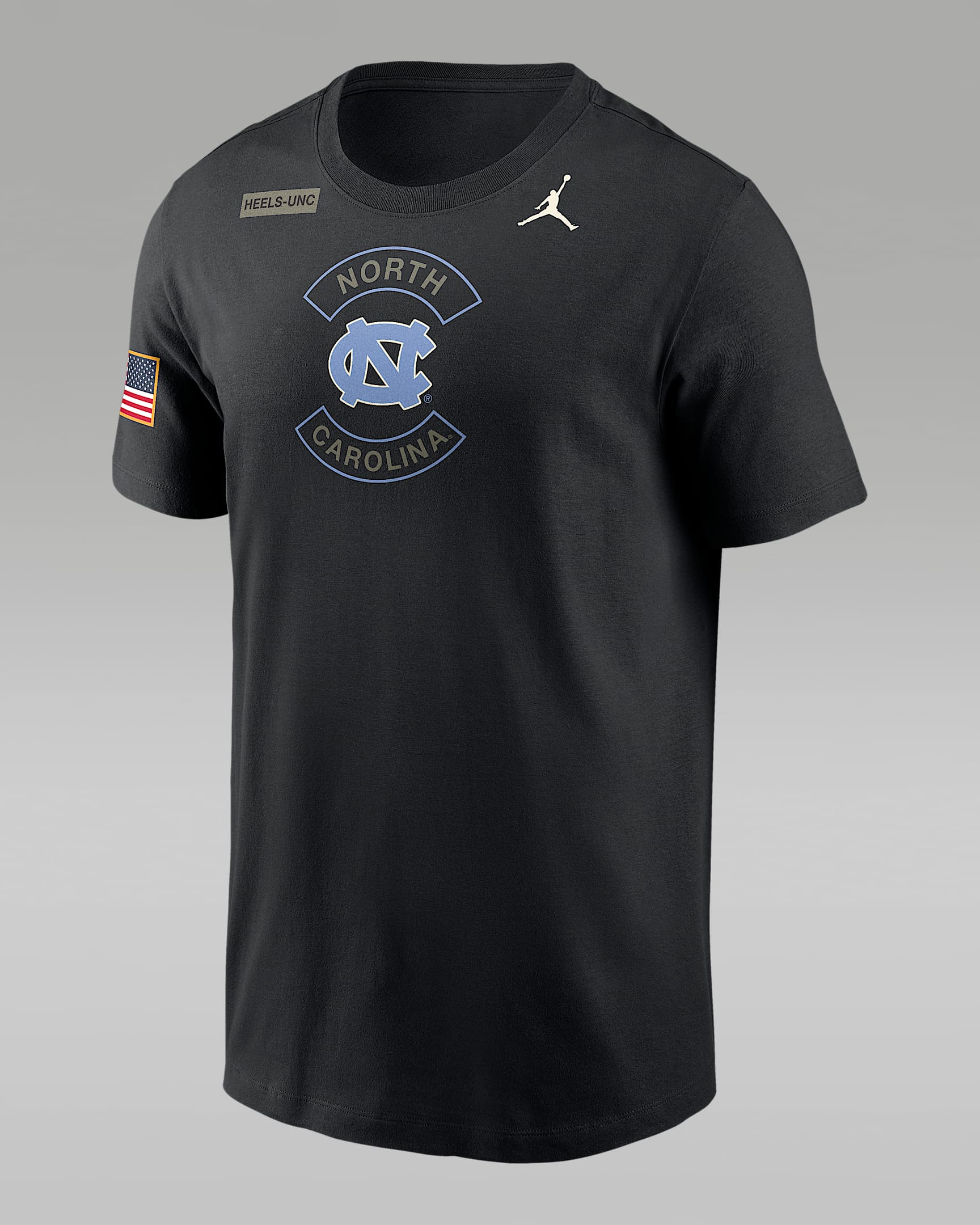 North Carolina Military Appreciation Men's Jordan Brand Dri-FIT College T-Shirt - Black