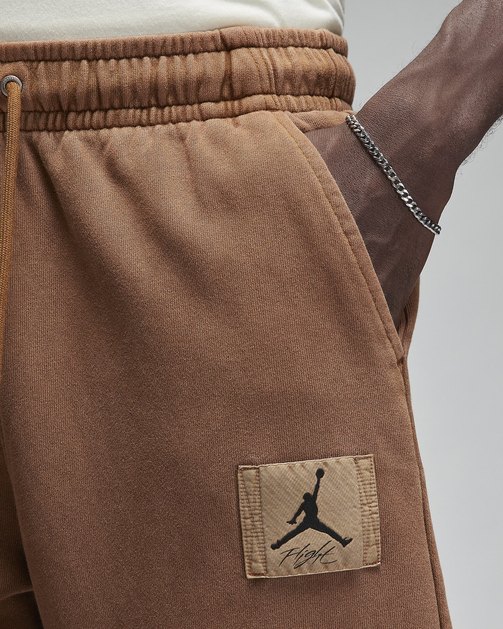 Jordan Flight Fleece joggebukse til herre - Light British Tan