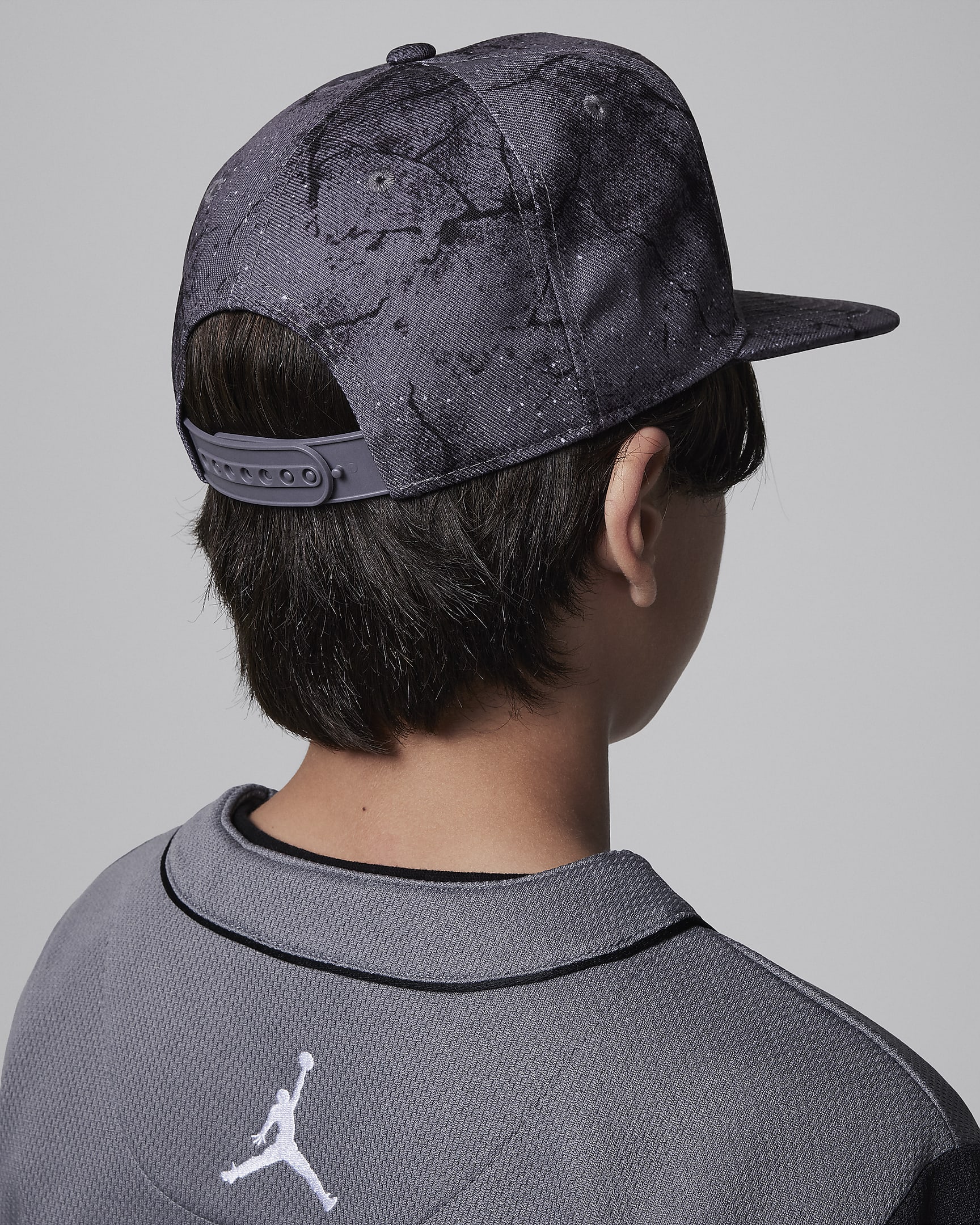 Boné Jordan Jersey Flat Brim Cap Júnior - Cinzento Cement