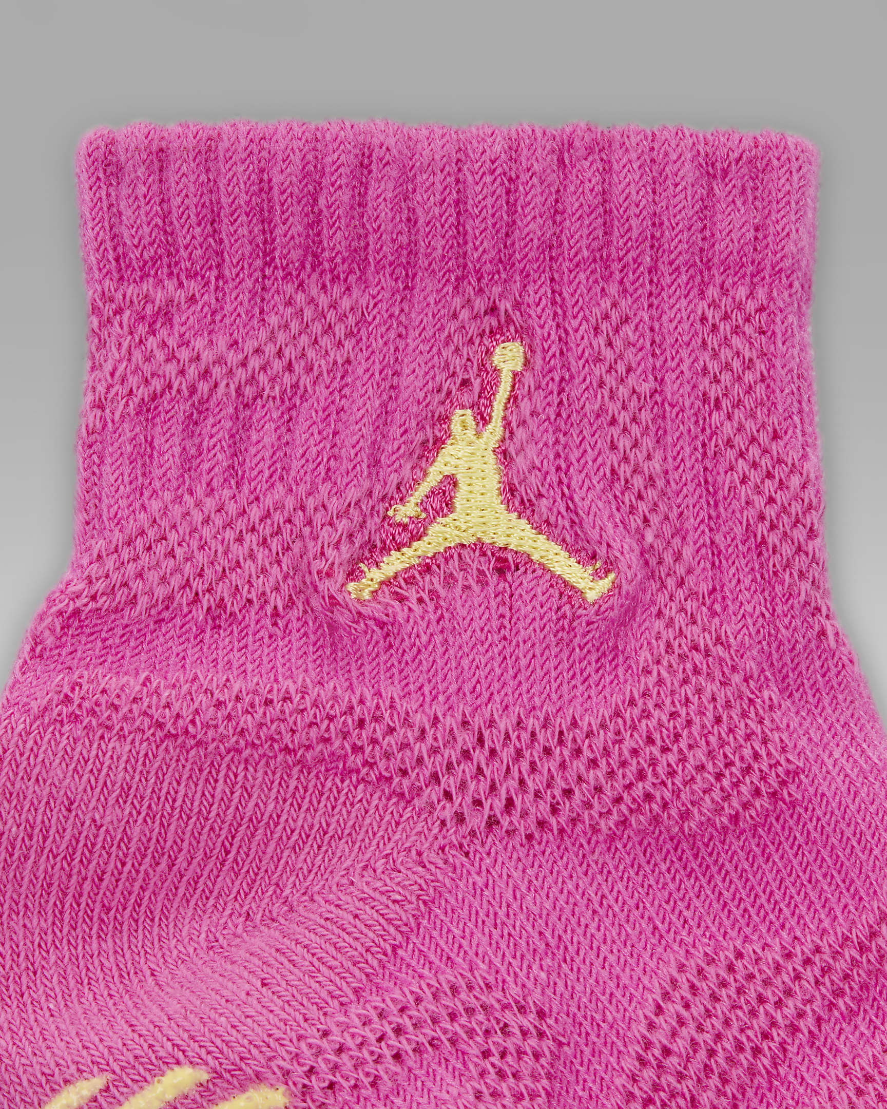 Jordan Air Heat Map Baby (3-6M) Gripper Socks (3 Pairs) - Laser Fuchsia