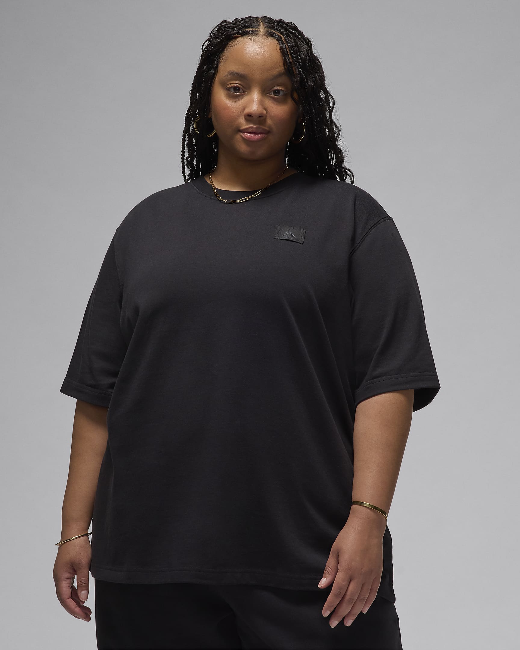 Jordan Essentials Women's Oversized T-shirt (Plus Size) - Black