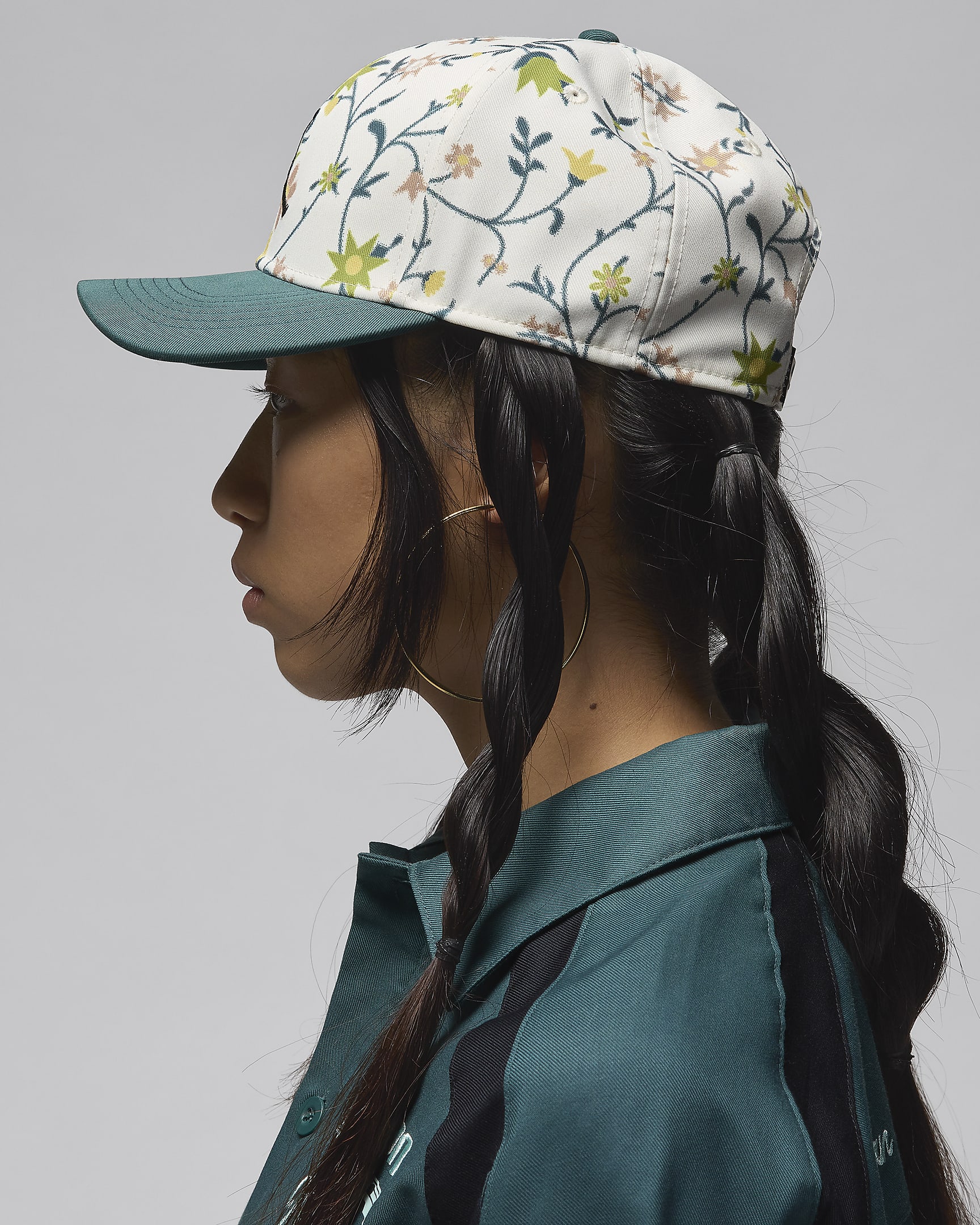 Jordan Rise Structured Hat - Sail/Oxidised Green/Black