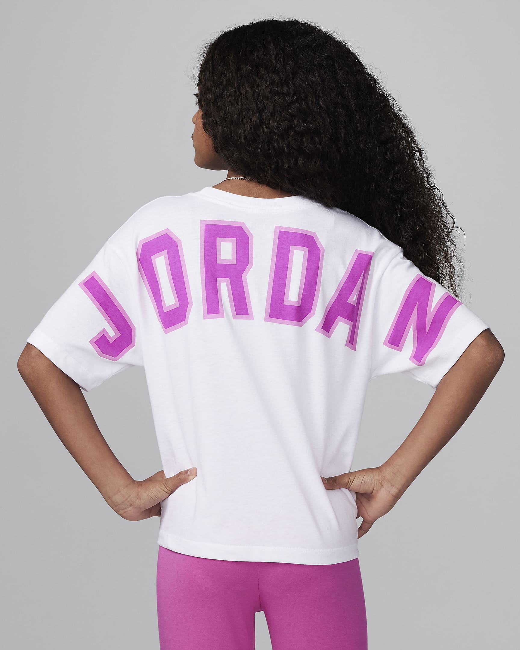 Jordan Camiseta rosa Y2K - Niño/a - Blanco