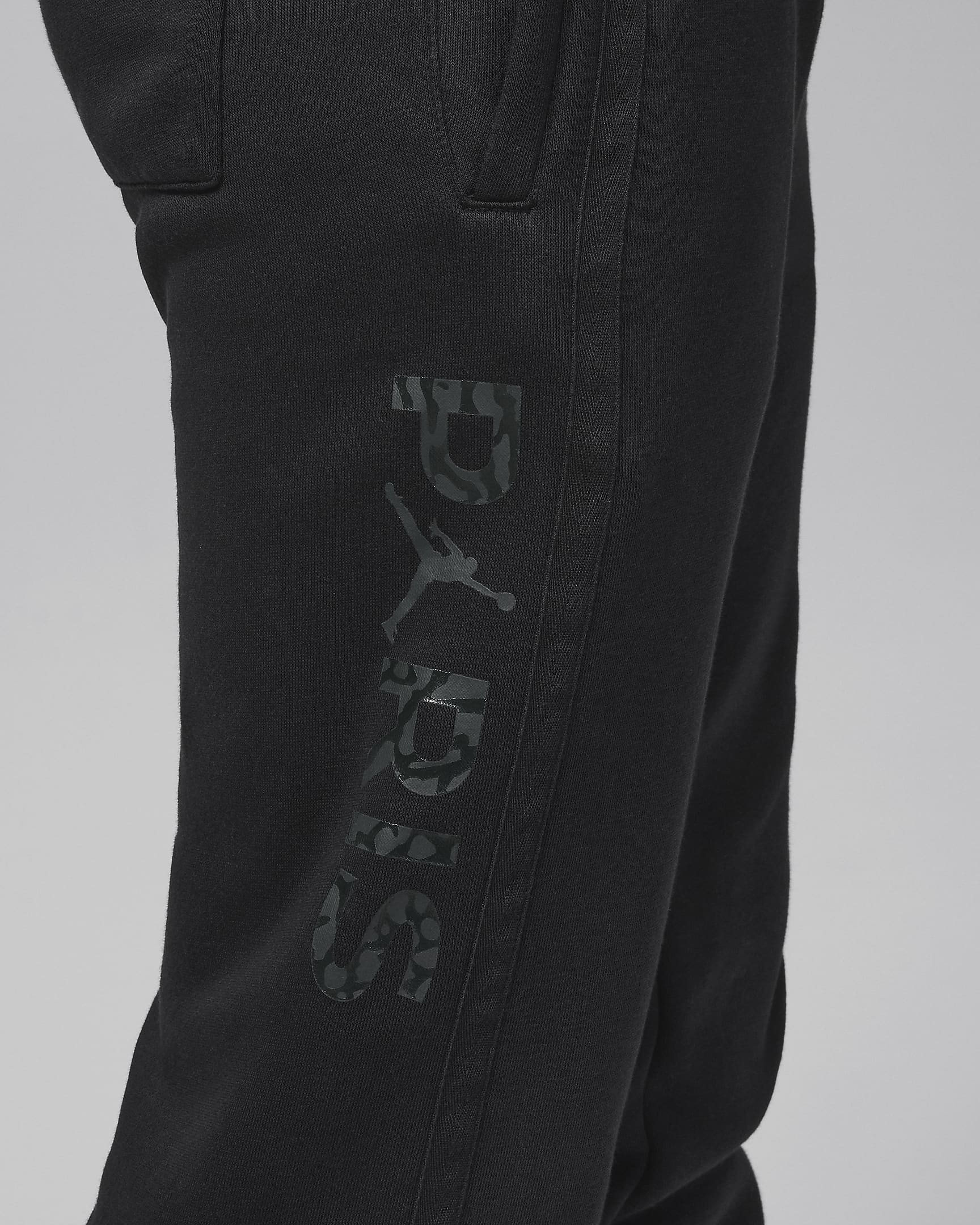 Pants para niños talla grande Jordan Paris Saint-Germain - Negro