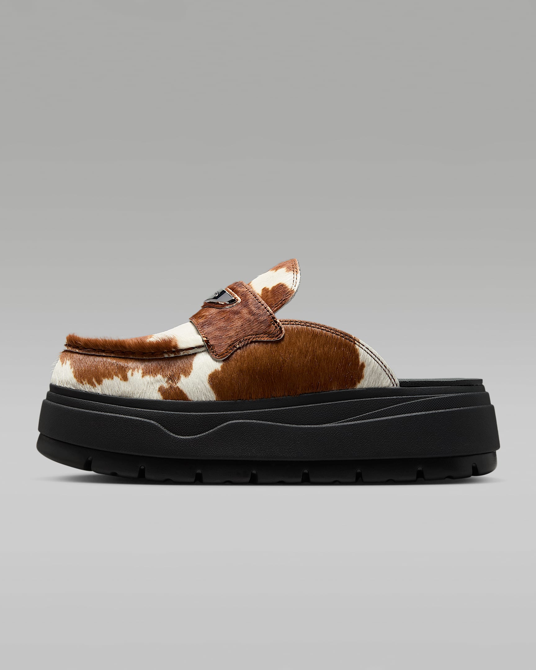 Sapatilhas Air Jordan Mule SE para mulher - Preto/Castanho Baroque/Prateado metalizado