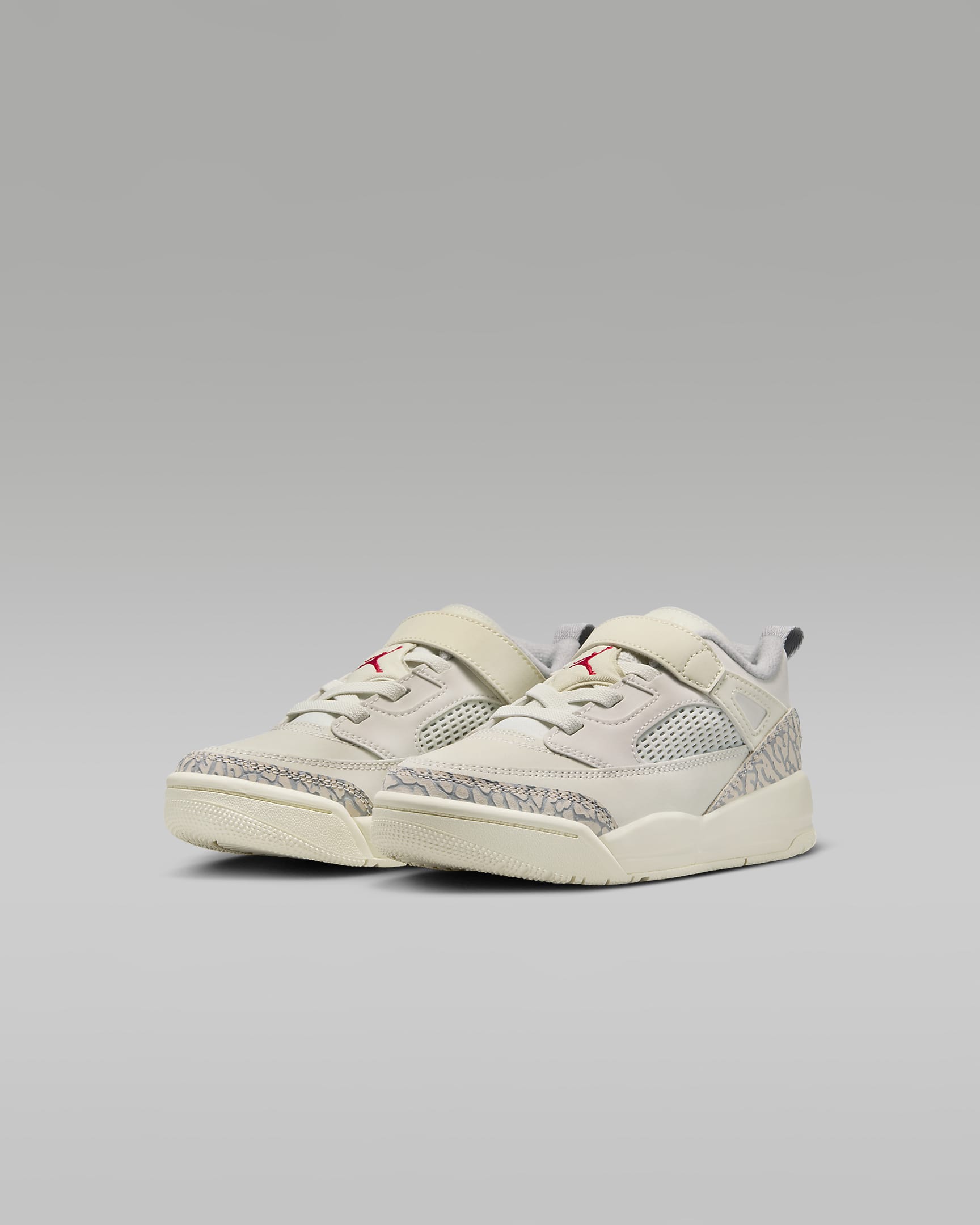 Jordan Spizike Low Younger Kids' Shoes - Sail/Coconut Milk/Sandstone/University Red