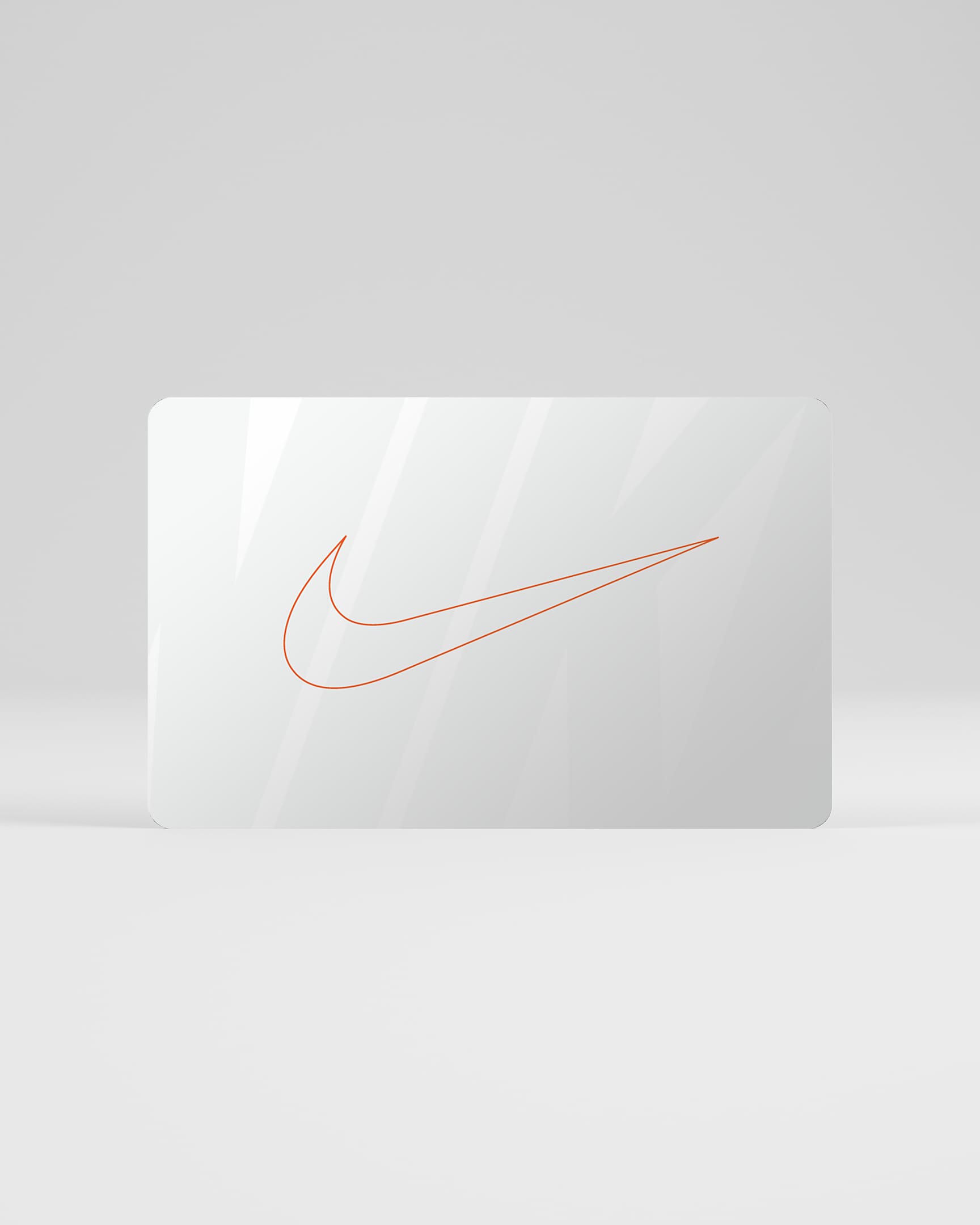 La tarjeta de regalo Nike se envía por correo en una minicaja de tenis Nike - Blanco