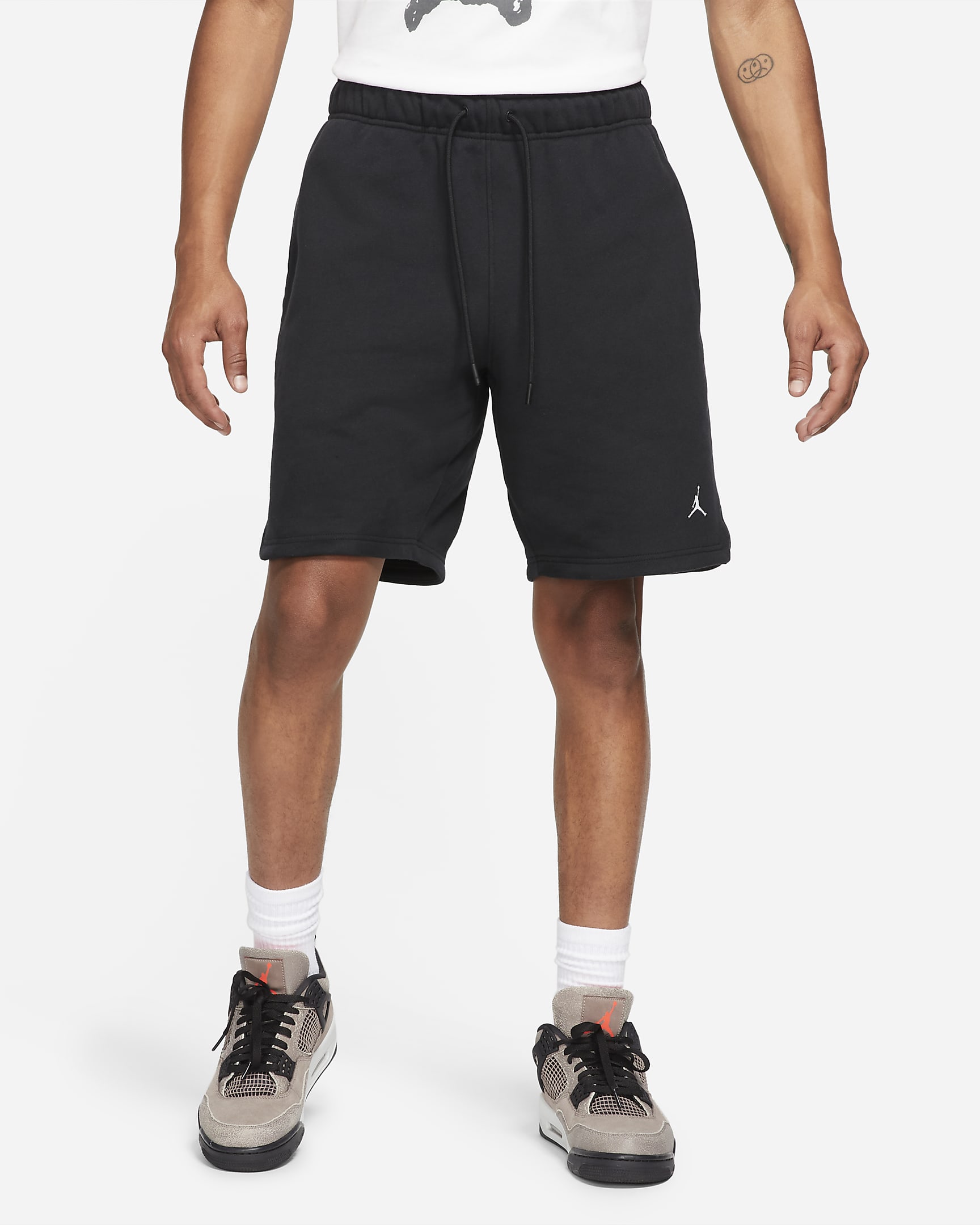 Shorts para hombre Jordan Brooklyn Fleece - Negro/Blanco