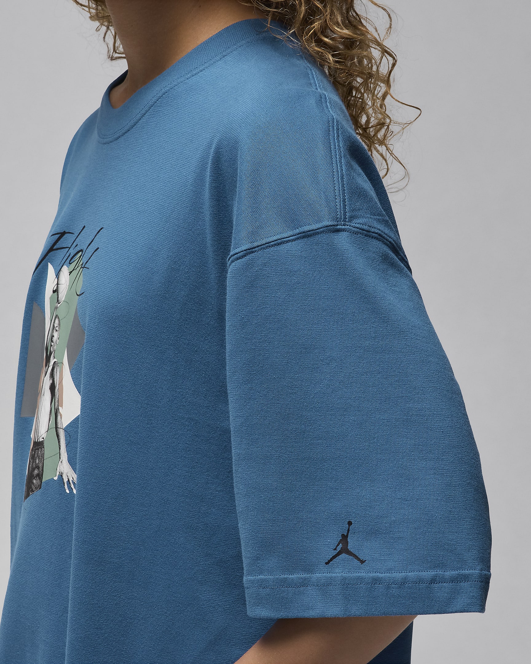 Jordan Women's Oversized Graphic T-Shirt - Industrial Blue