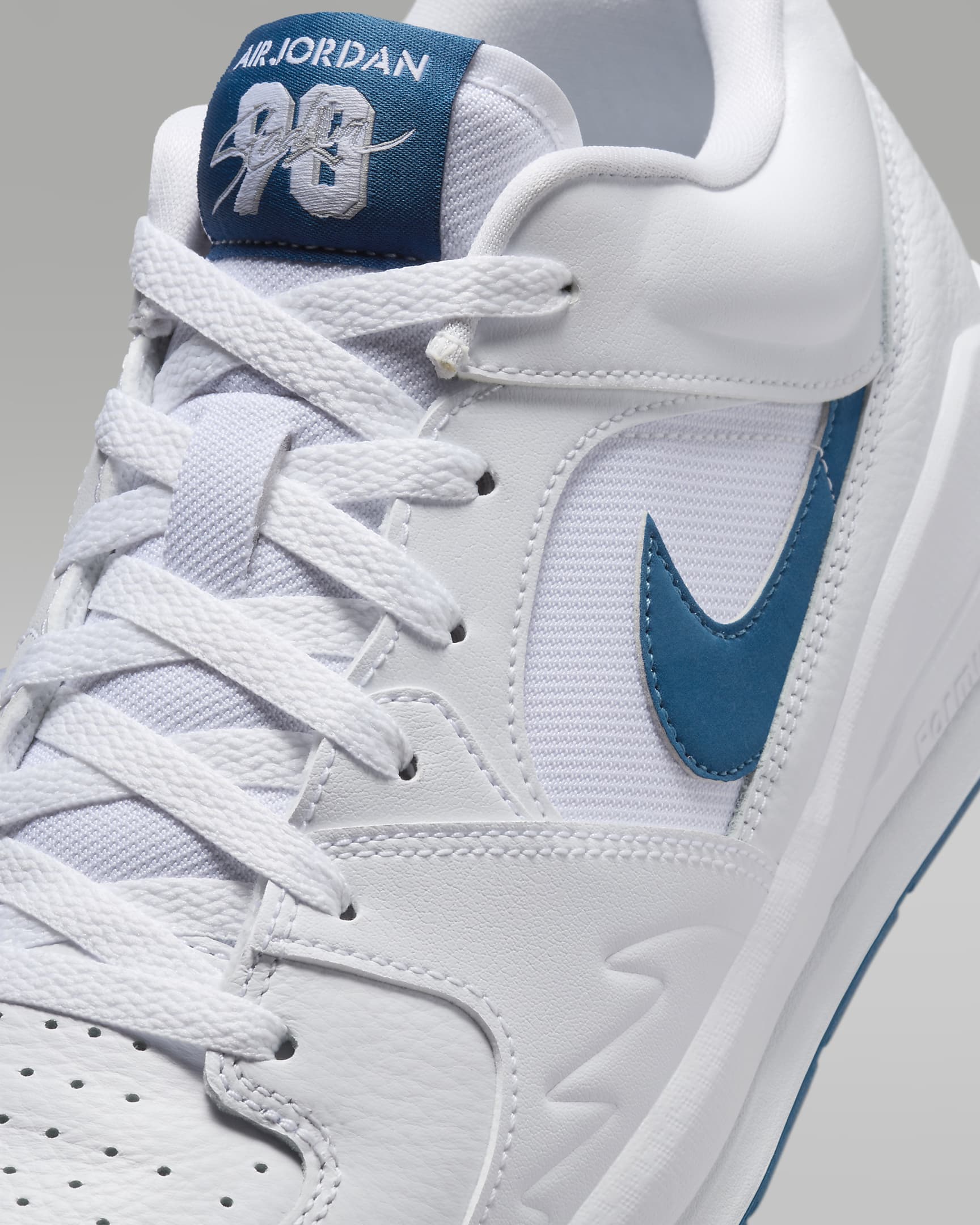 Jordan Stadium 90 Men's Shoes - White/Wolf Grey/Industrial Blue