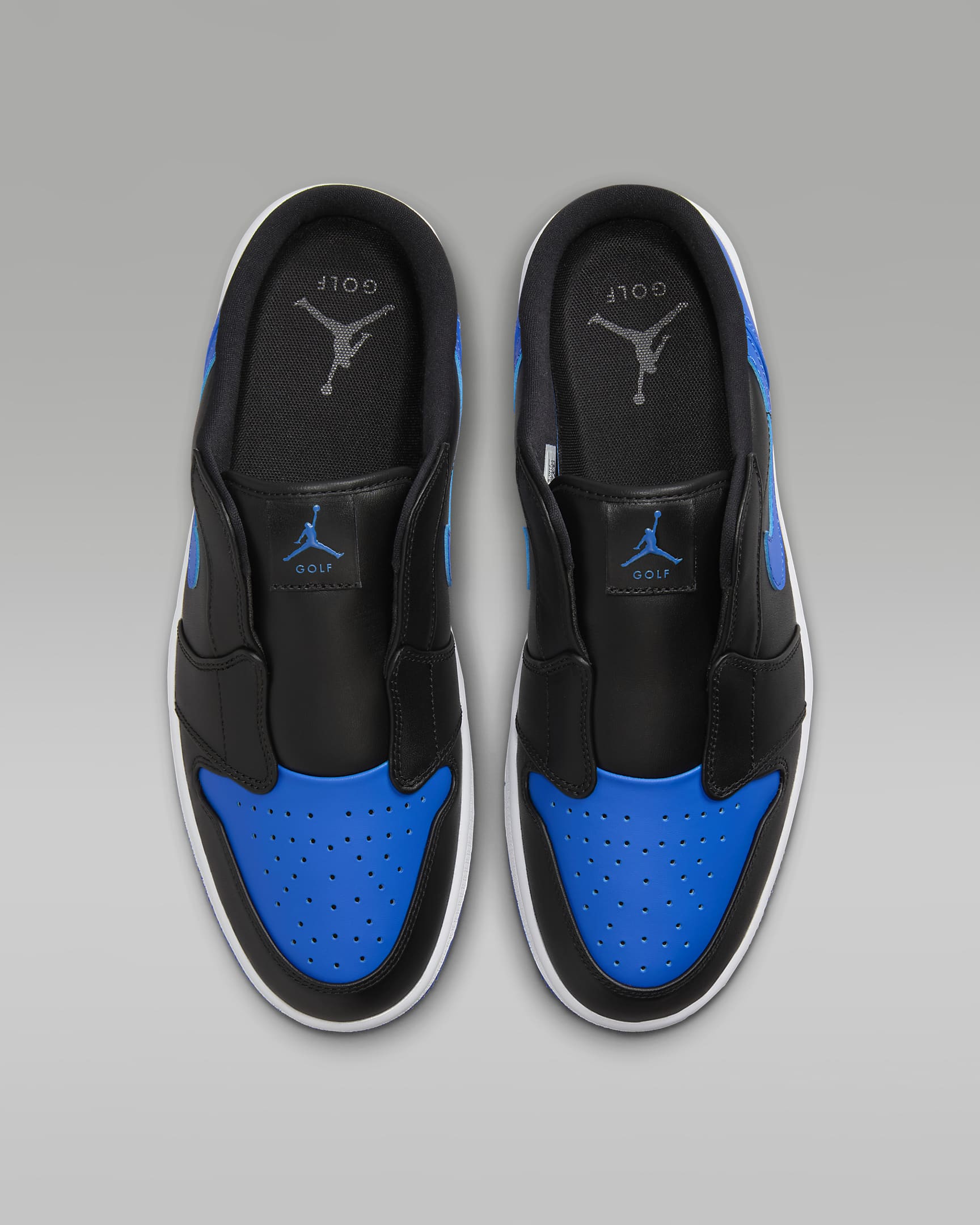 Air Jordan Mule golfcipő - Fekete/Fehér/Royal