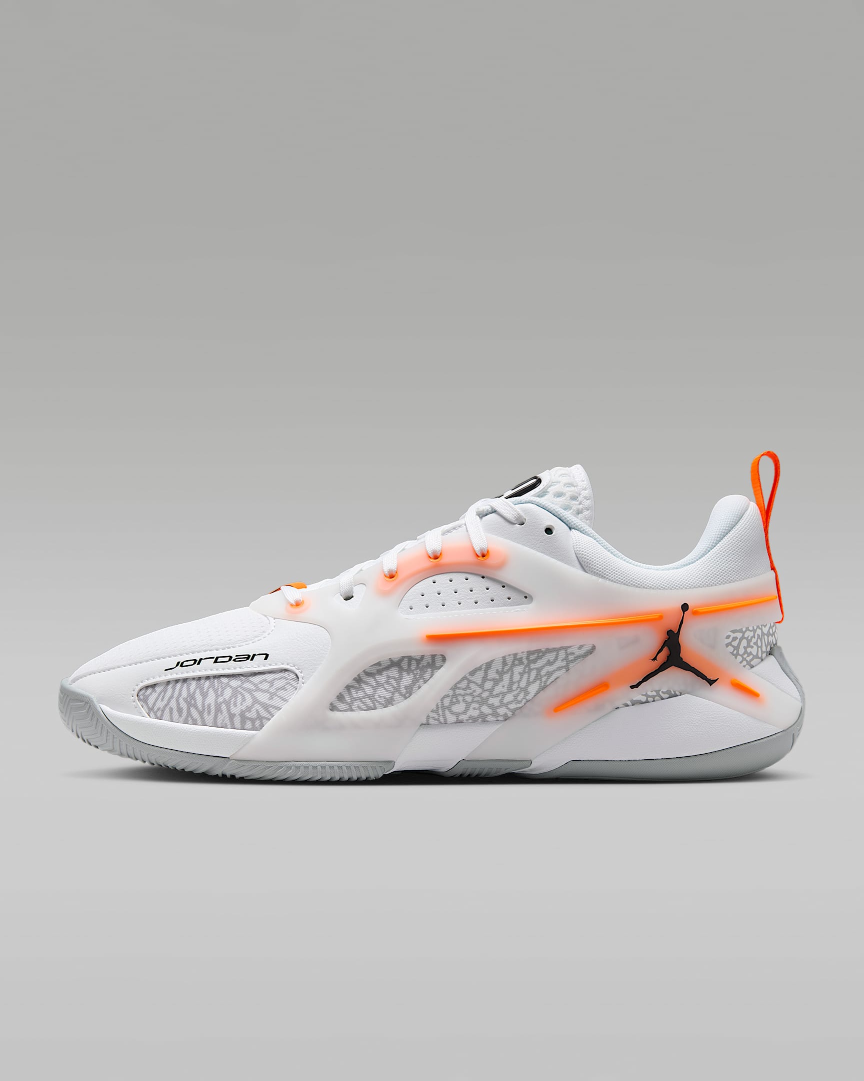 Jordan Heir Series Basketball Shoes - White/Total Orange/Wolf Grey/Black