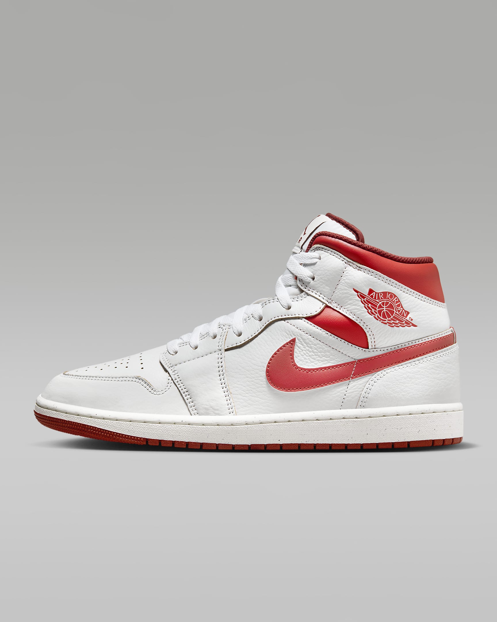 Sko Air Jordan 1 Mid SE för män - Vit/Dune Red/Sail/Lobster