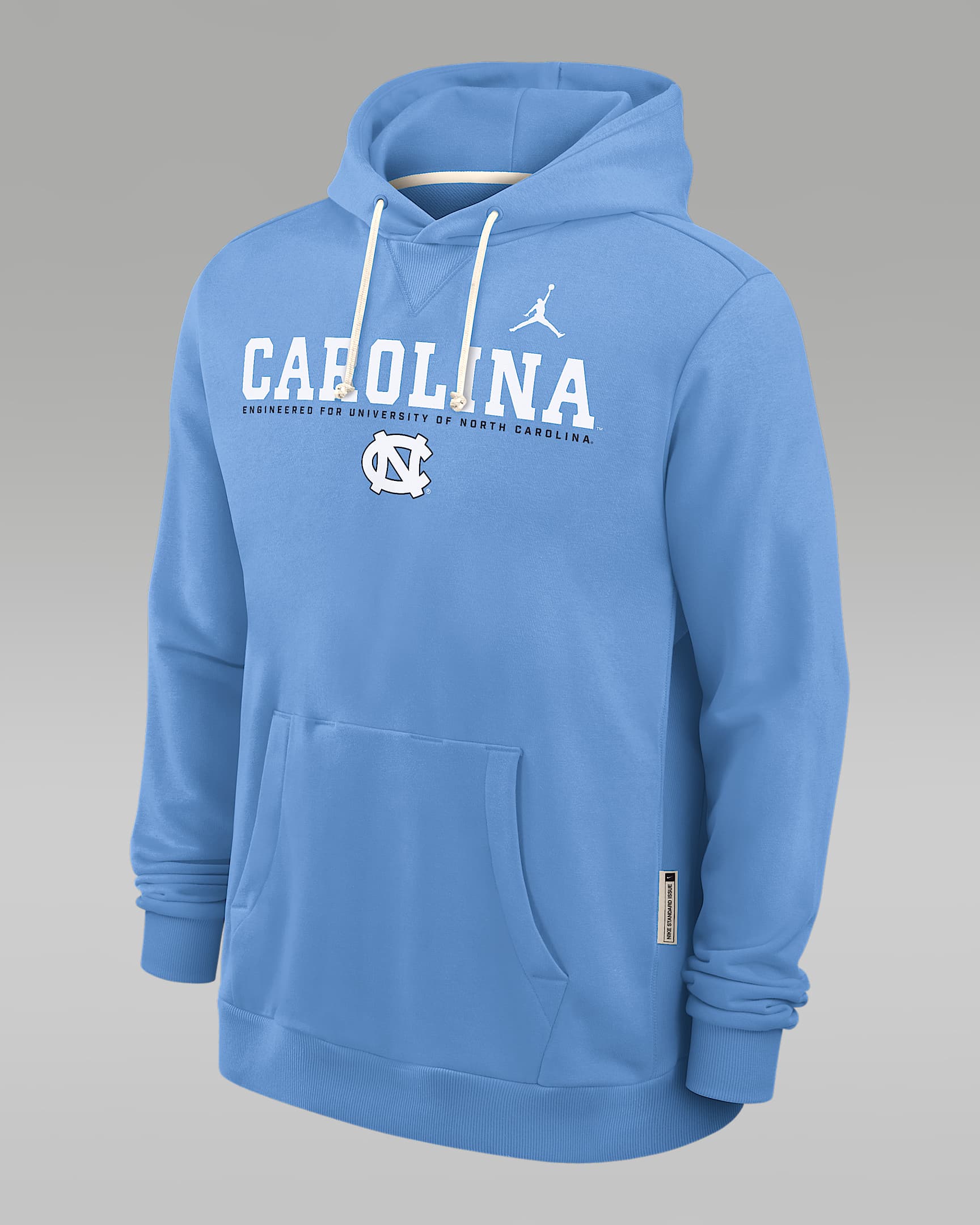 North Carolina Sideline Men's Jordan Brand Dri-FIT College Pullover Hoodie - Light Blue