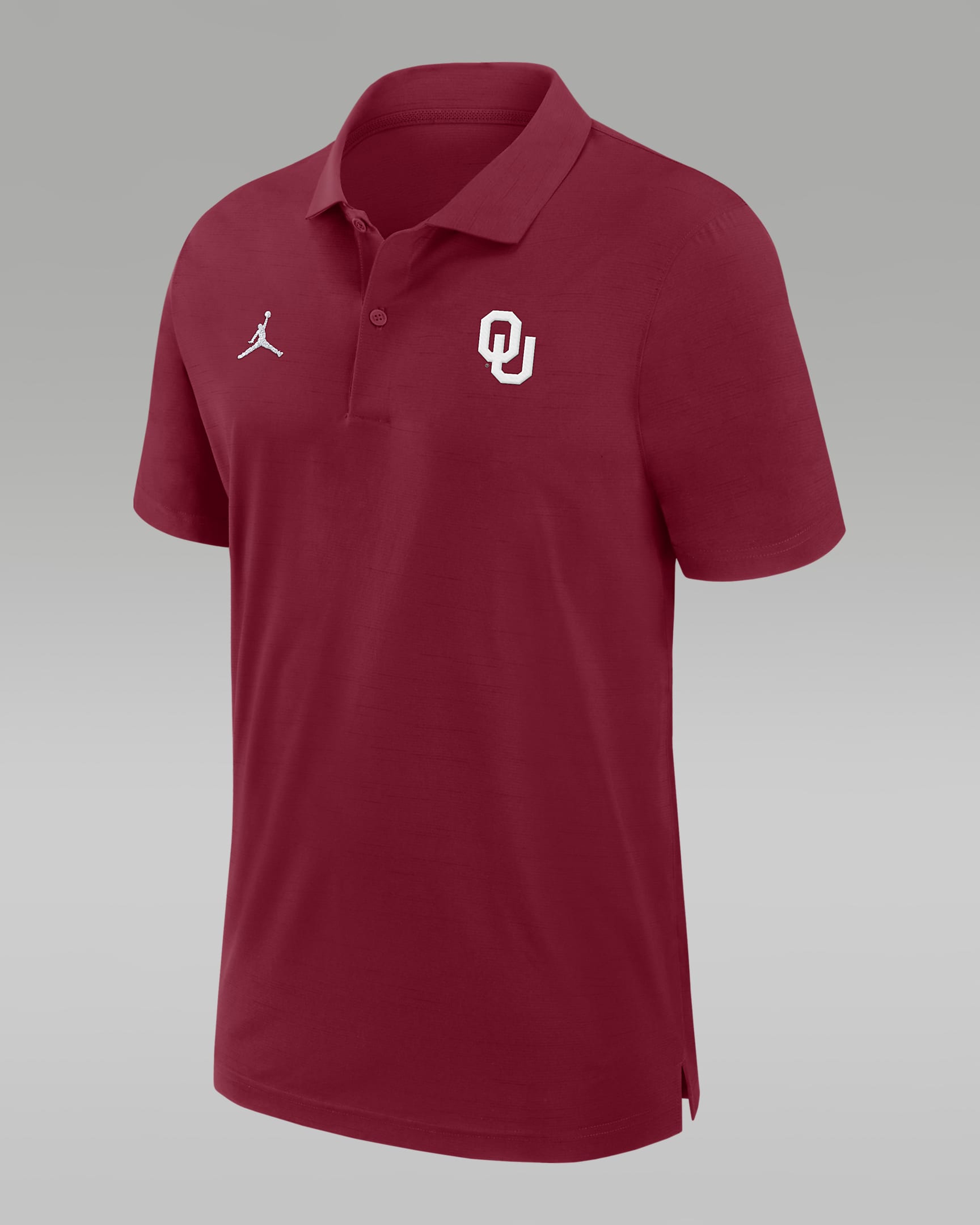 Oklahoma Sooners Sideline Men's Jordan Dri-FIT College Polo - Crimson