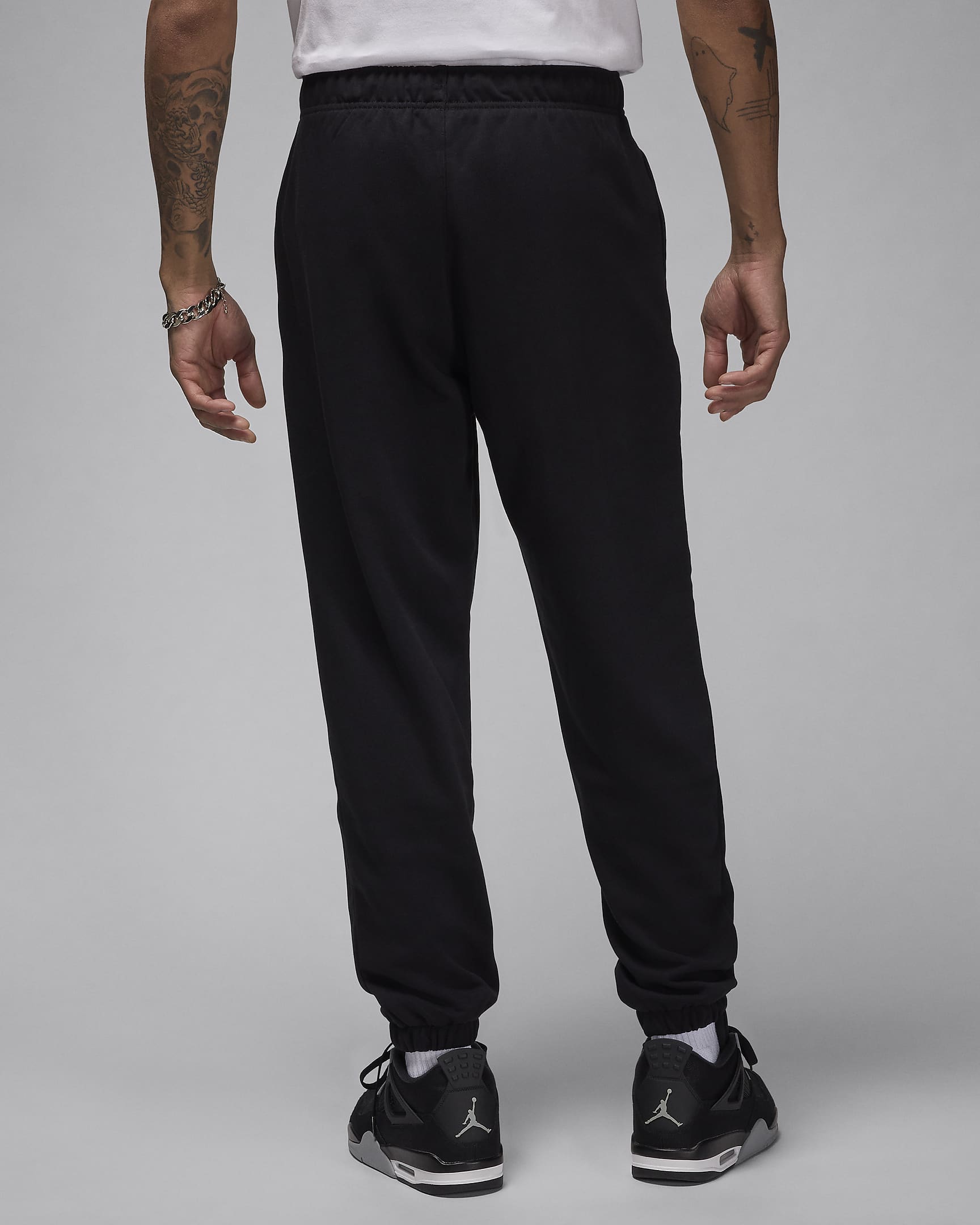 Jordan Sport Crossover Men's Dri-FIT Fleece Trousers - Black/White