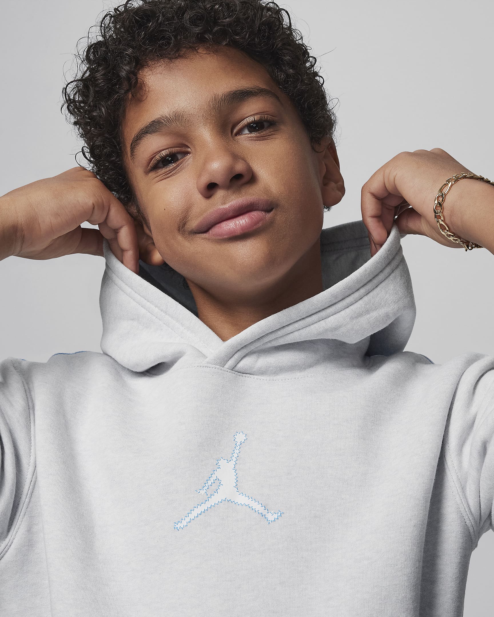 Jordan MJ Flight MVP Big Kids' Pullover Hoodie. Nike JP