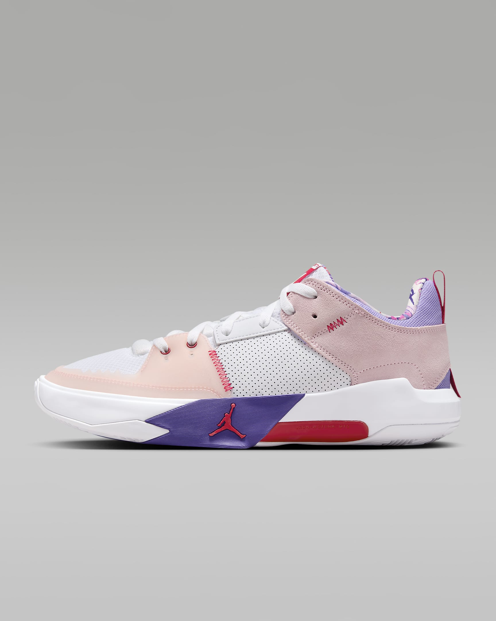 Jordan One Take 5 PF Basketball Shoes - White/Arctic Punch/Purple Pulse/University Red