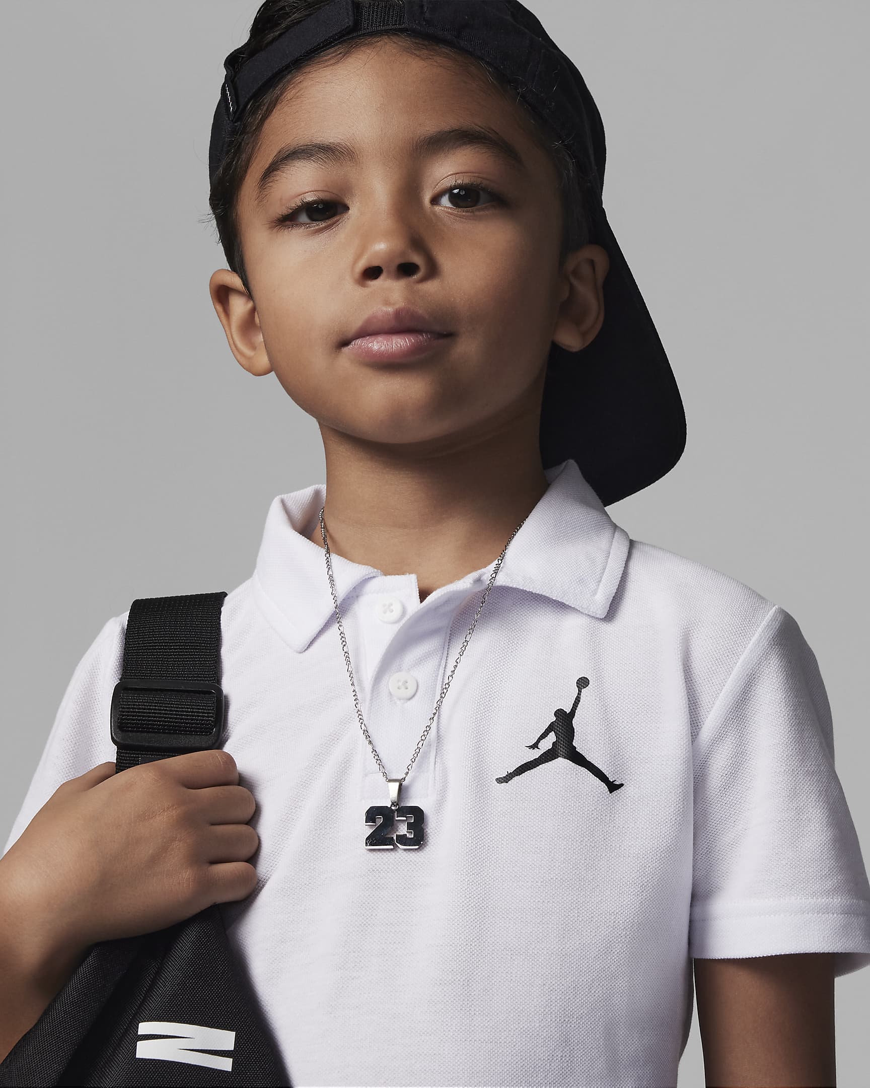 Jordan Jumpman Polo Little Kids' Top - White