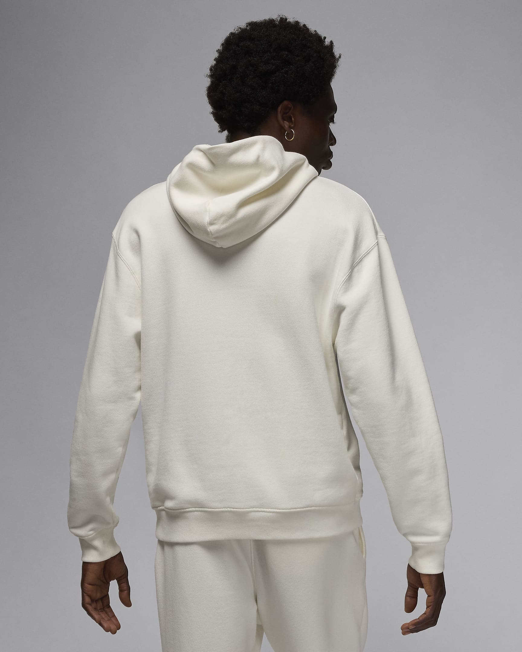 Air Jordan Wordmark Men's Fleece Hoodie - Sail/Sail