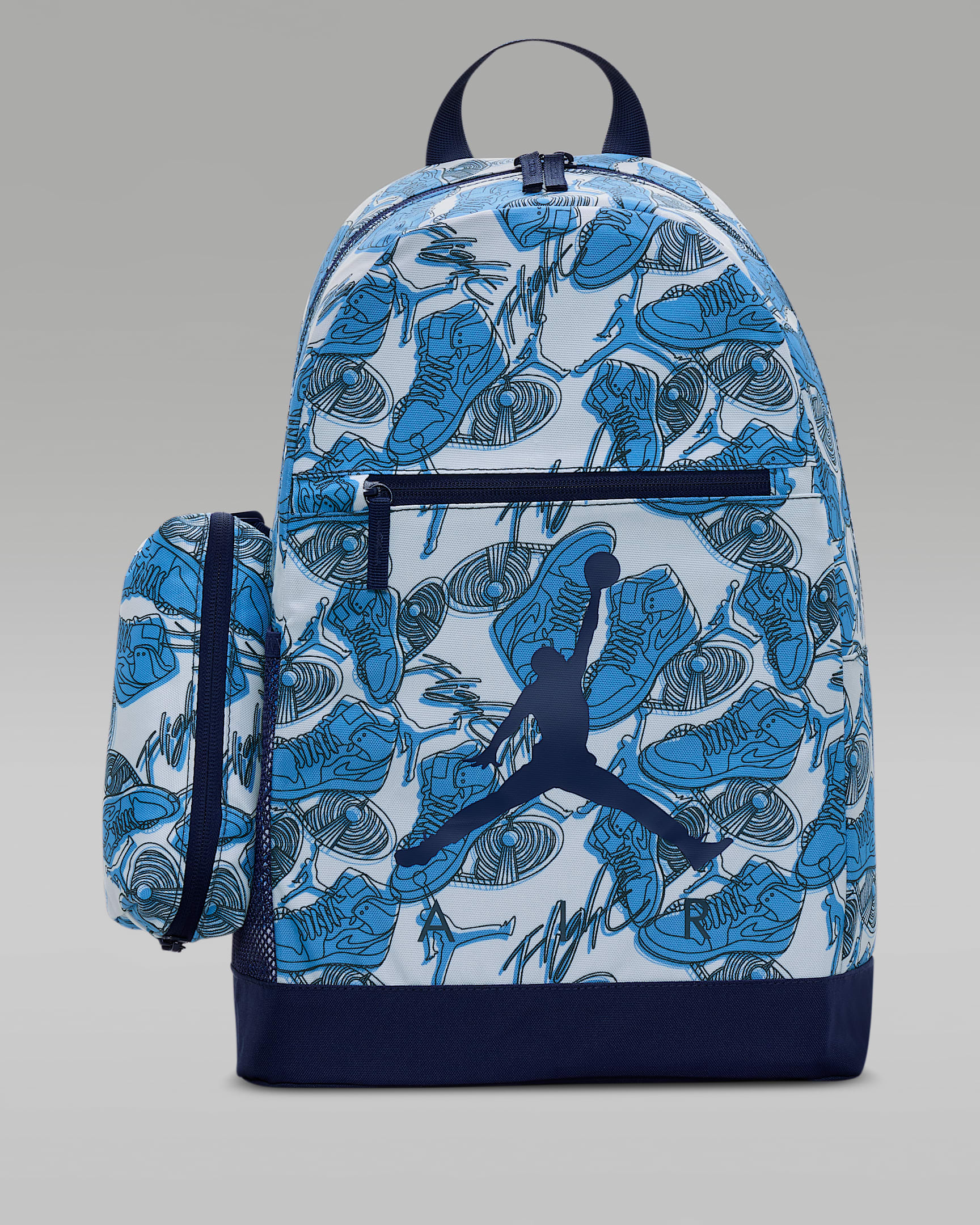 Jordan Air School Big Kids' Backpack (17L) - Midnight Navy