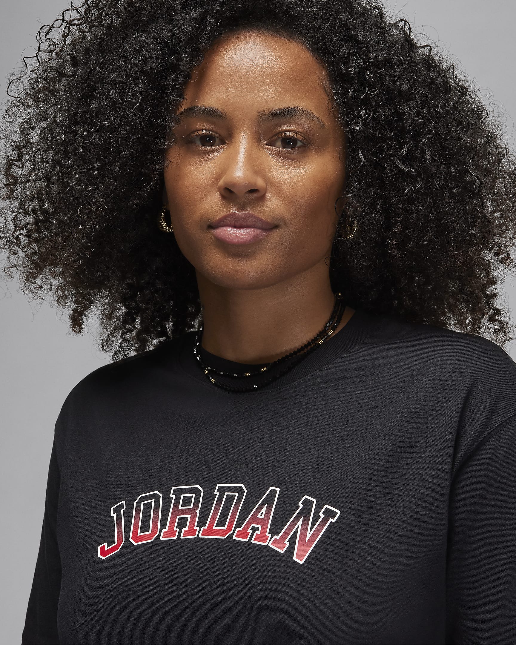 Jordan Women's Graphic T-Shirt - Black/Gym Red