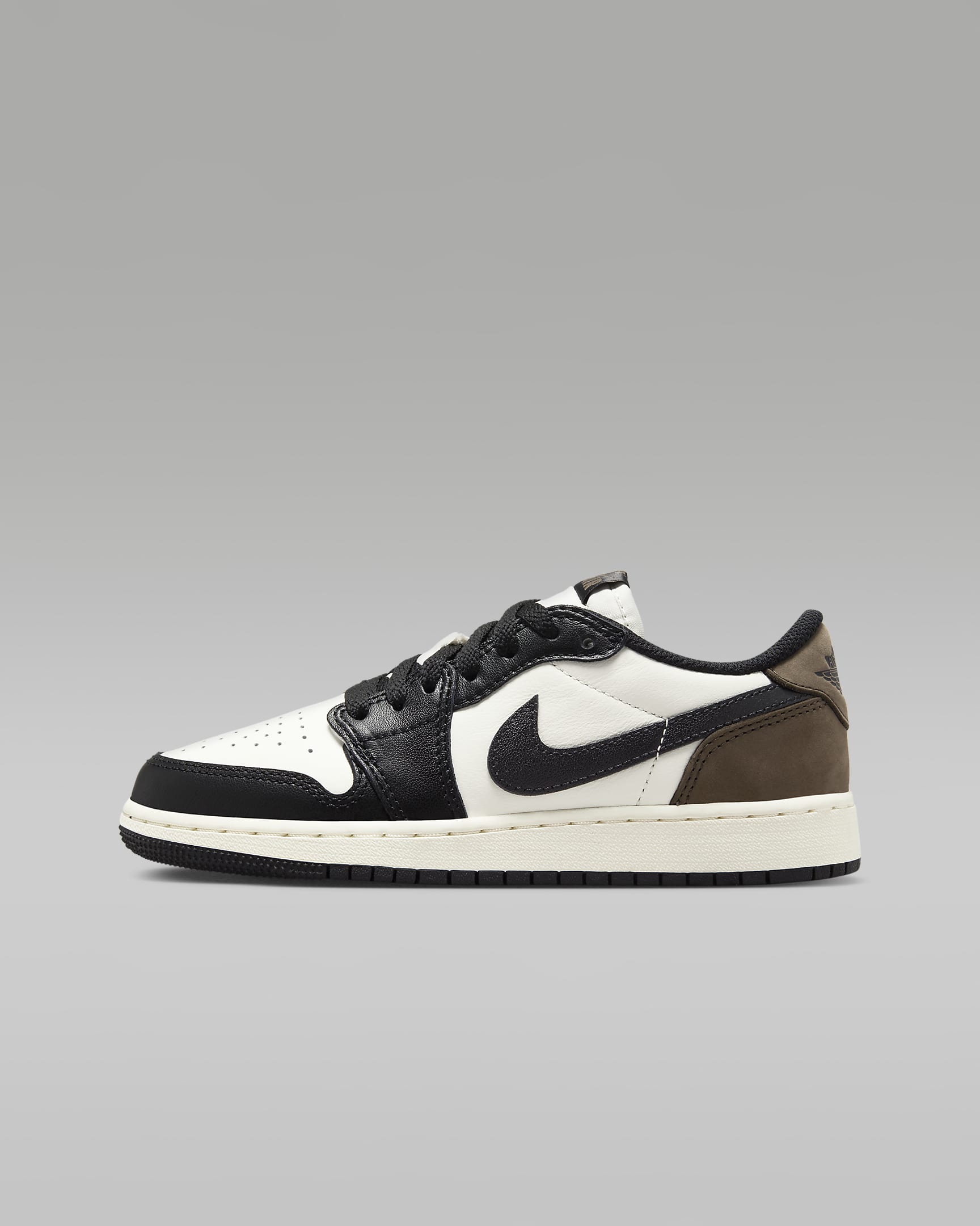 Air Jordan 1 Low OG "Mocha" Big Kids' Shoes - Sail/Dark Mocha/Black