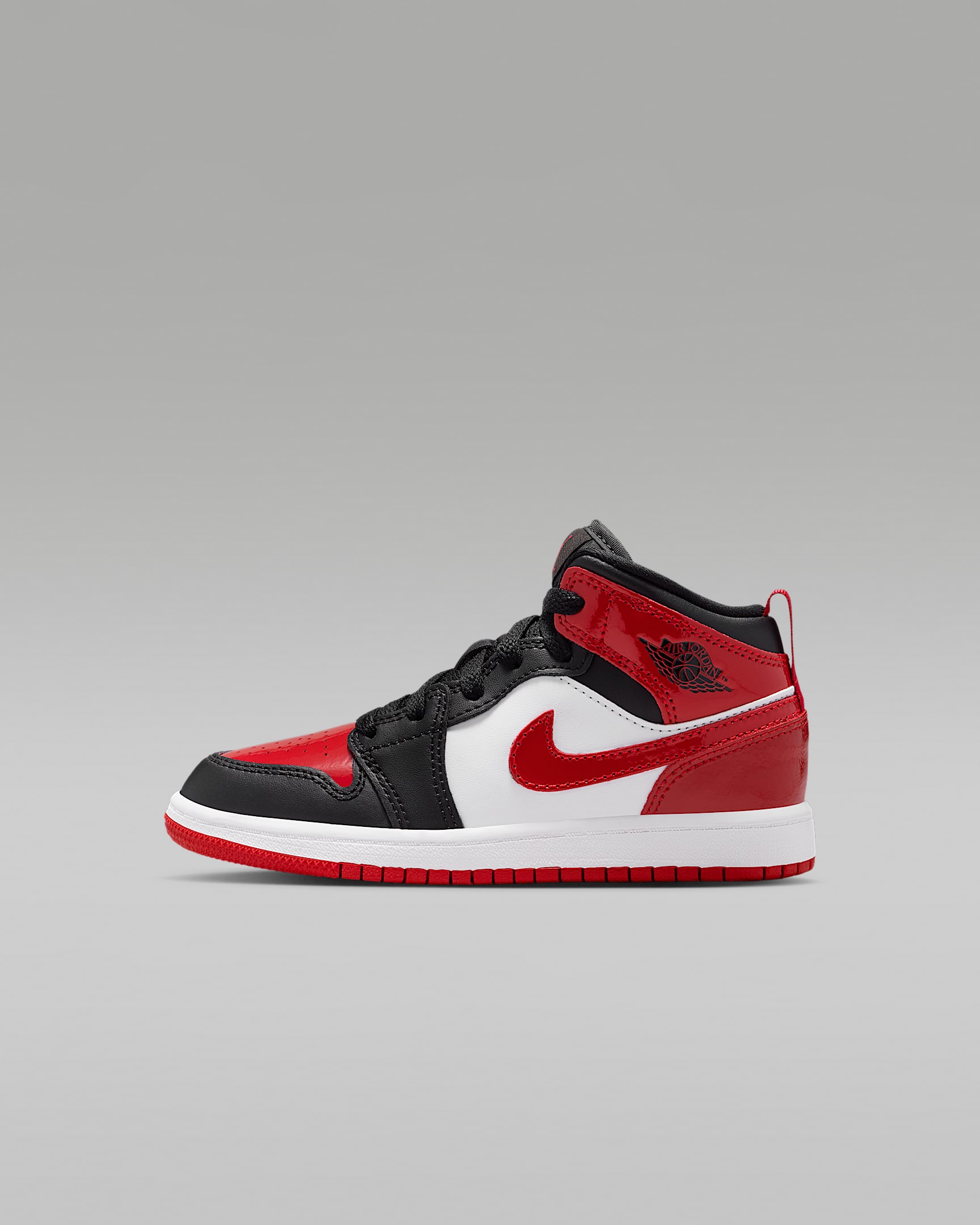 Jordan 1 Mid SE Little Kids' Shoes - Black/White/Varsity Red