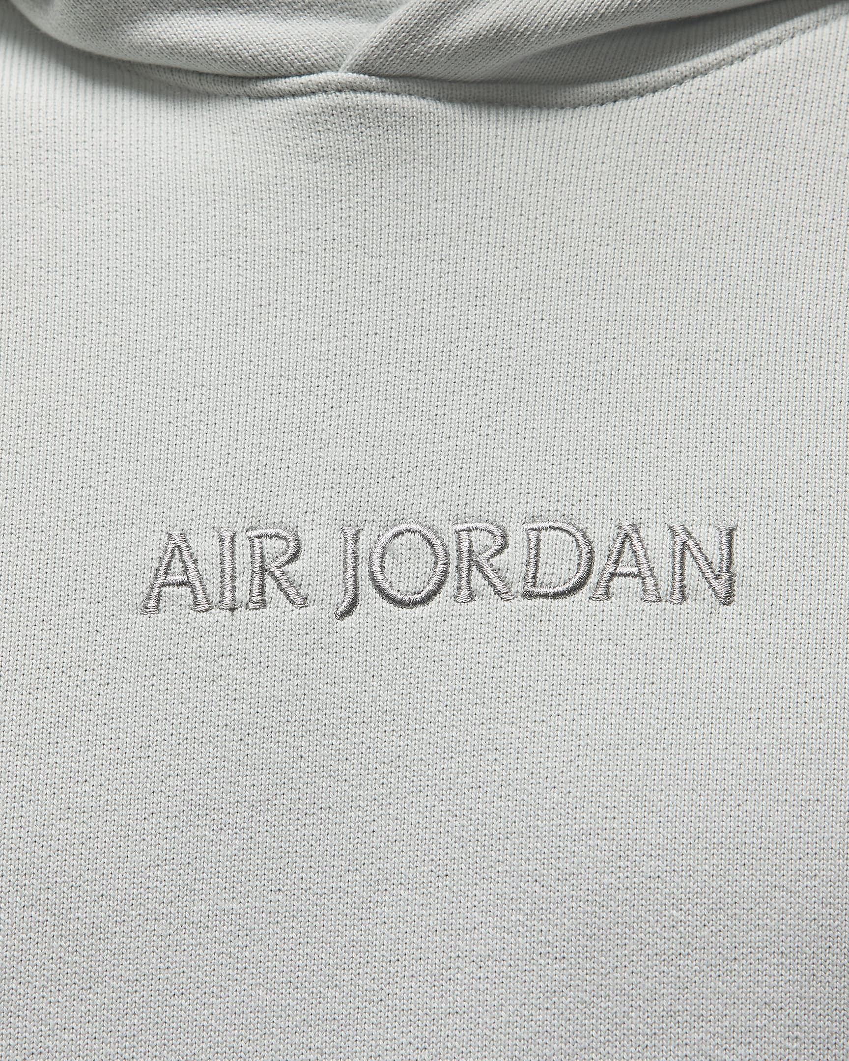 Air Jordan Wordmark Fleece Kapüşonlu Erkek Üstü - Light Silver