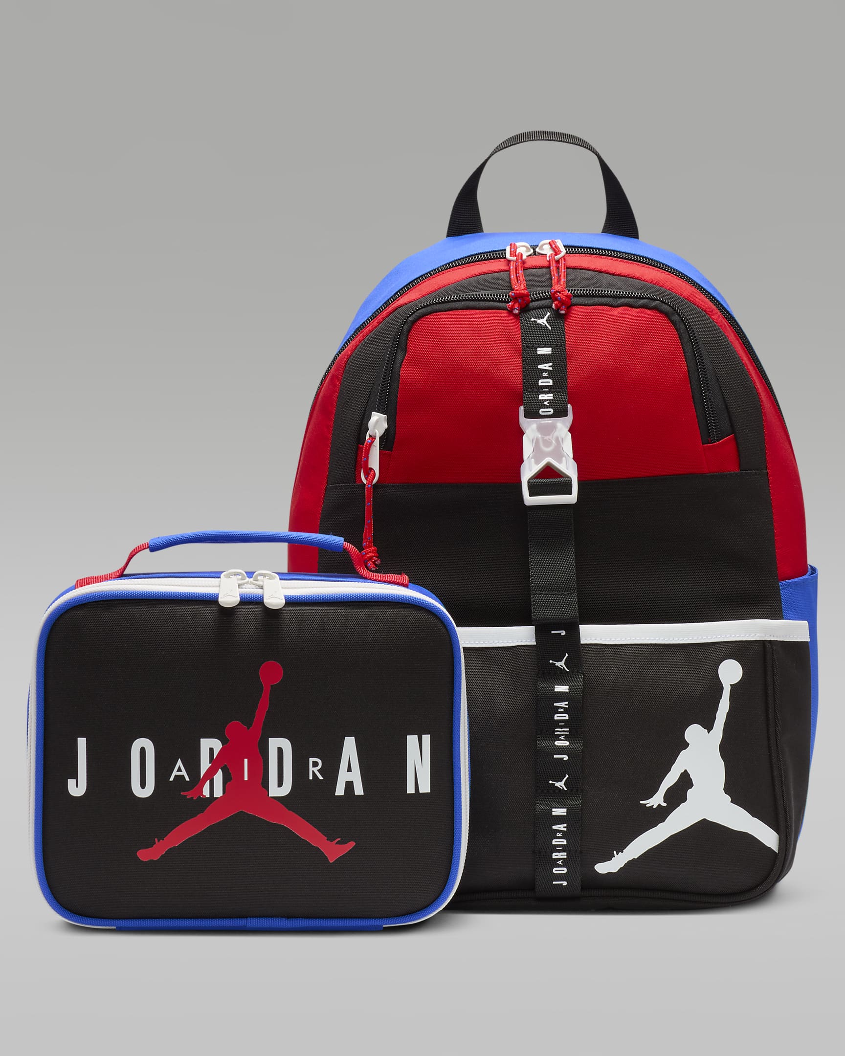 Air Jordan Lunch Backpack Big Kids' Backpack (18L) and Lunch Bag (3L) - Multi-Color/Black