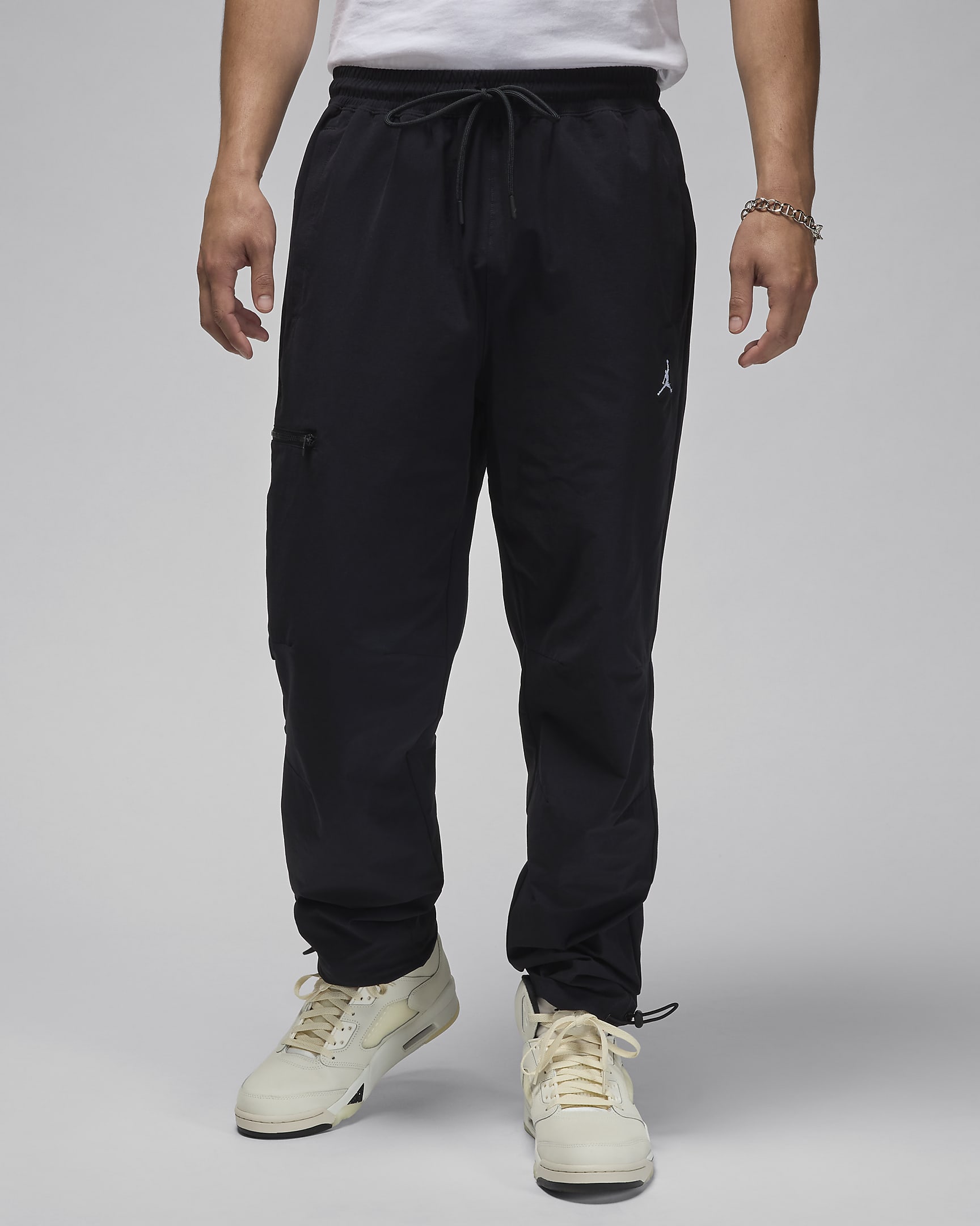 Pantalon tissé Jordan Essential pour Homme - Noir/Blanc