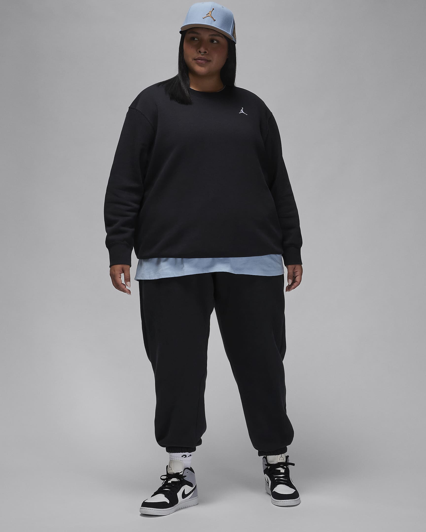 Jordan Brooklyn Fleece Women's Crew-Neck Sweatshirt (Plus Size). Nike UK