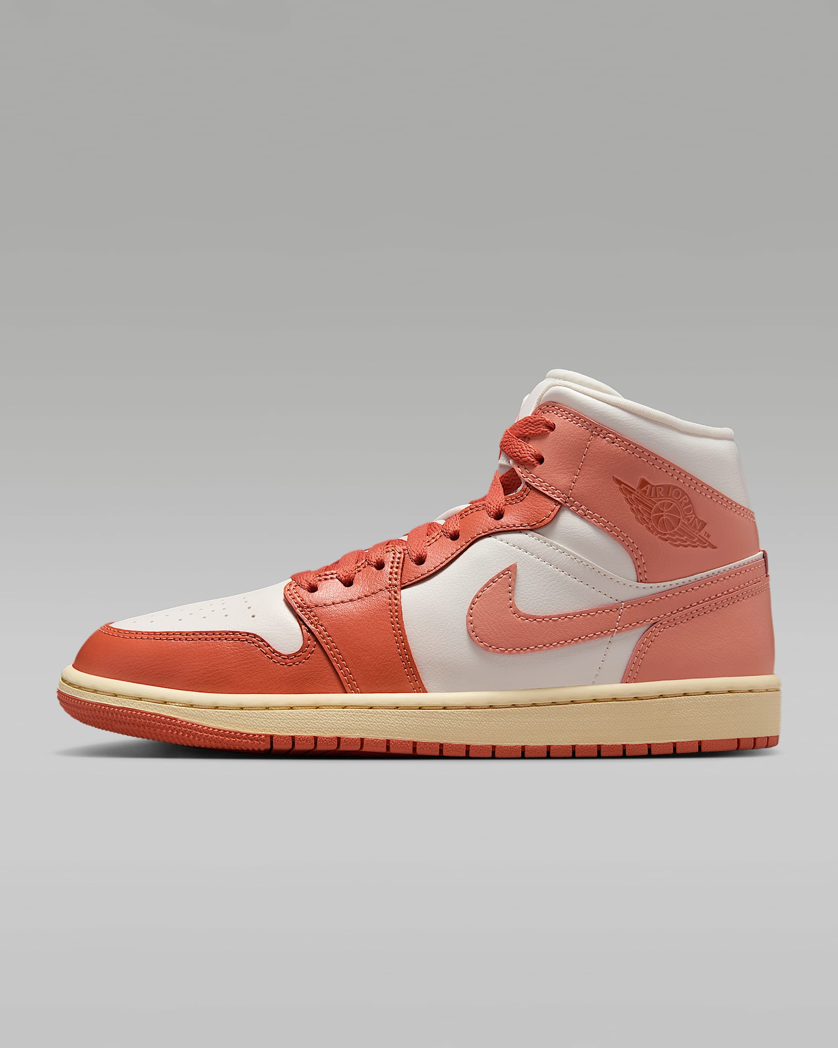 Air Jordan 1 Mid Women's Shoes - Sail/Madder Root/Muslin/Light Madder Root