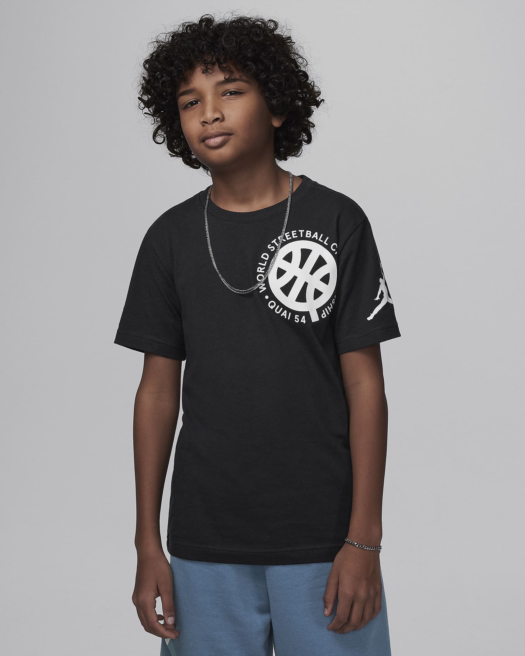 Jordan Quai 54 Older Kids' Graphic T-Shirt - Off-Noir